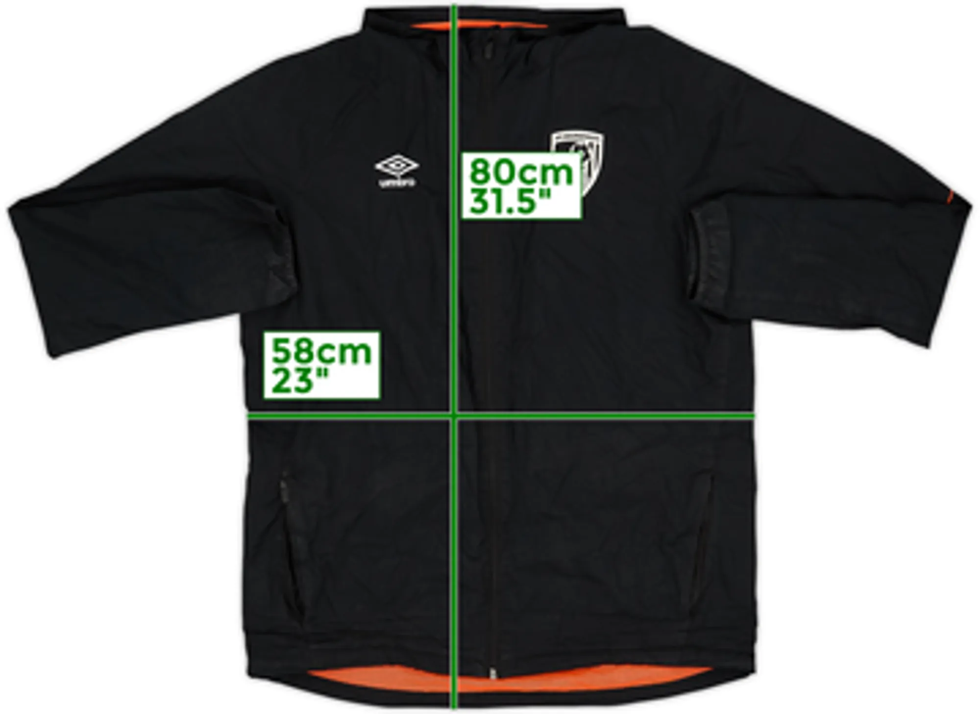 2018-19 Bournemouth Umbro Hooded Track Jacket - 6/10 - (L)