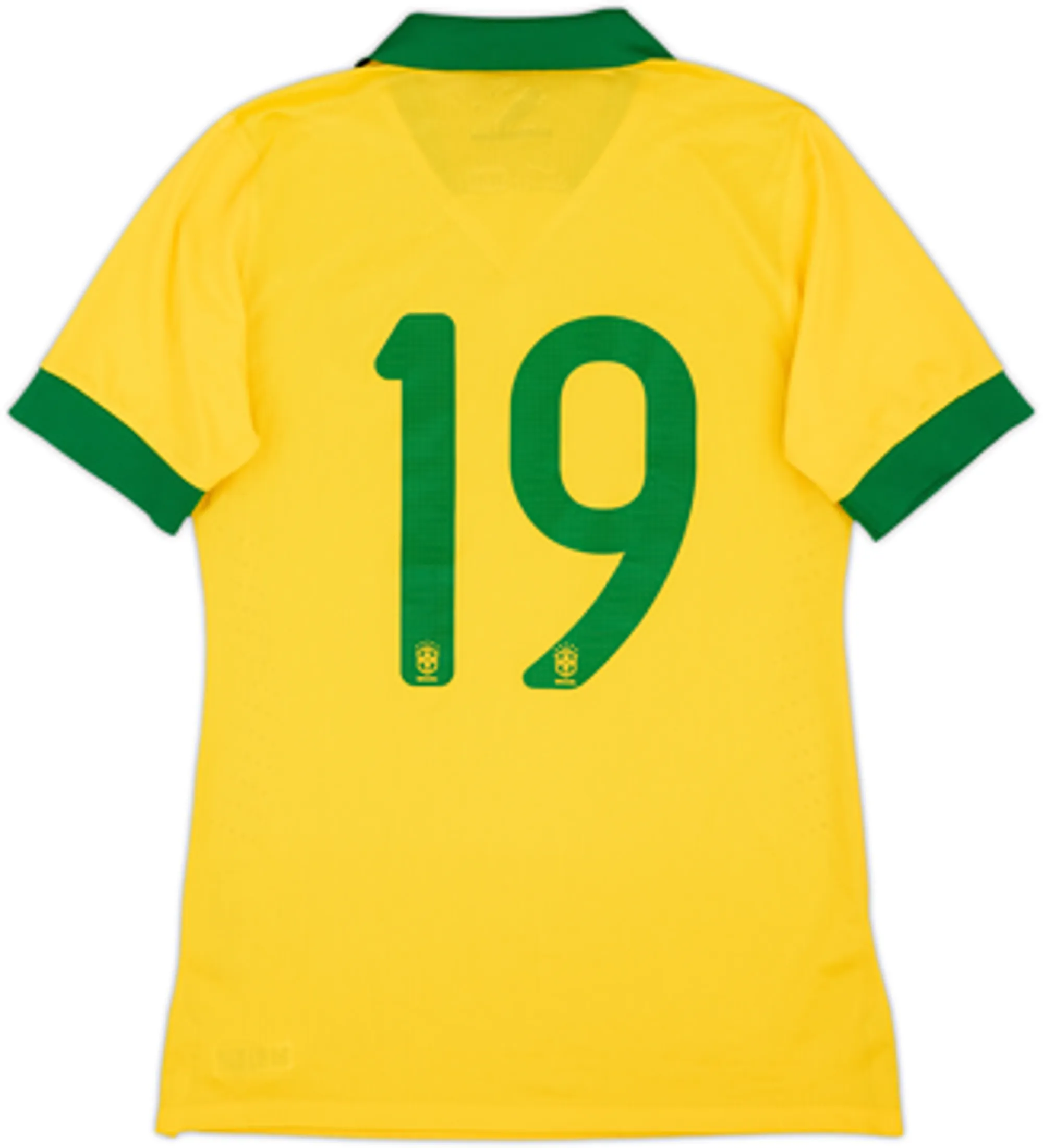 2013 Brazil Authentic Home Shirt #19 - 9/10 - (M)