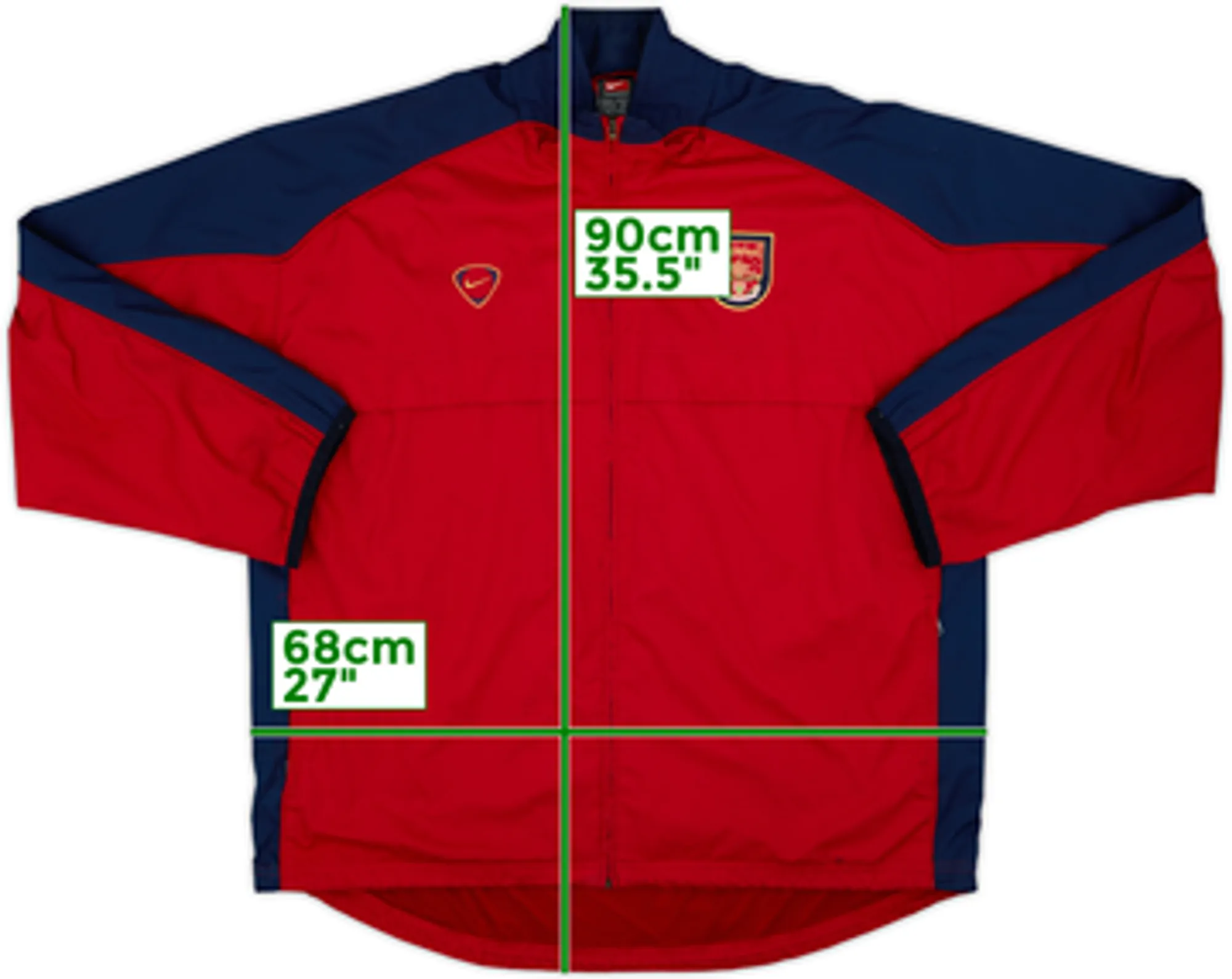 2000-01 Arsenal Nike Track Jacket - 7/10 - (XL)