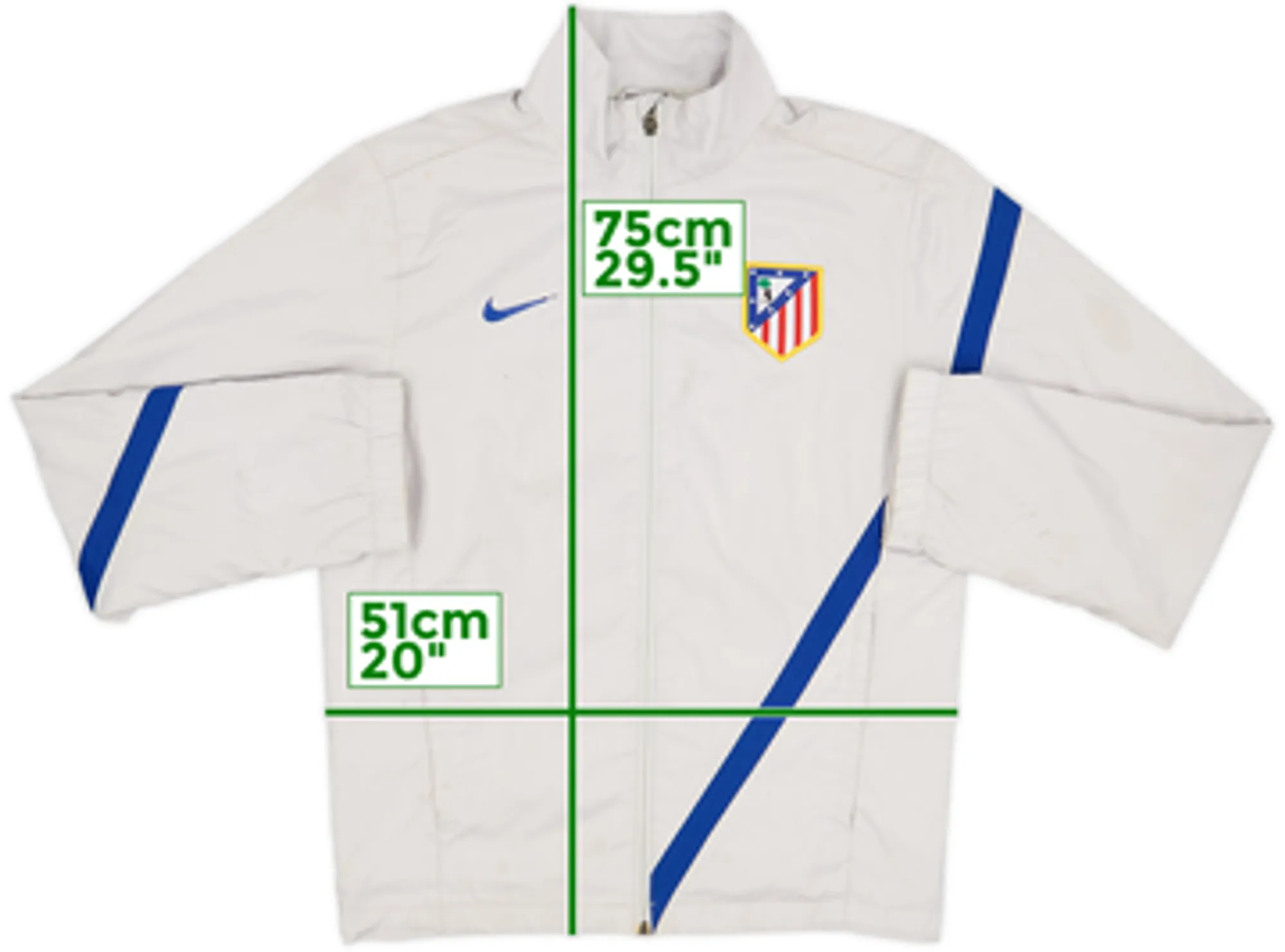 2011-12 Atletico Madrid Nike Track Jacket - 4/10 - (S)
