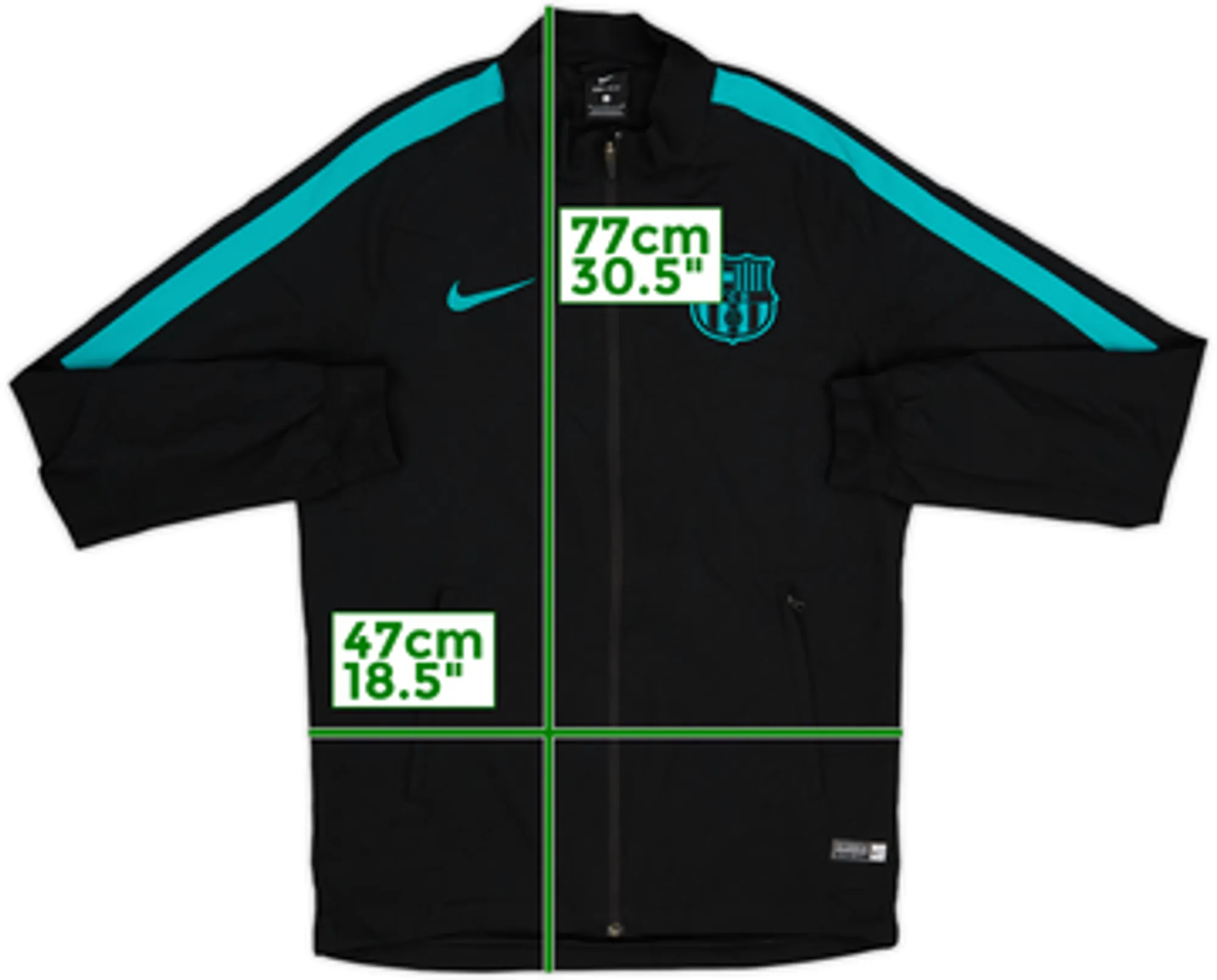 2015-16 Barcelona Nike Full Track Jacket - 8/10 - (S)