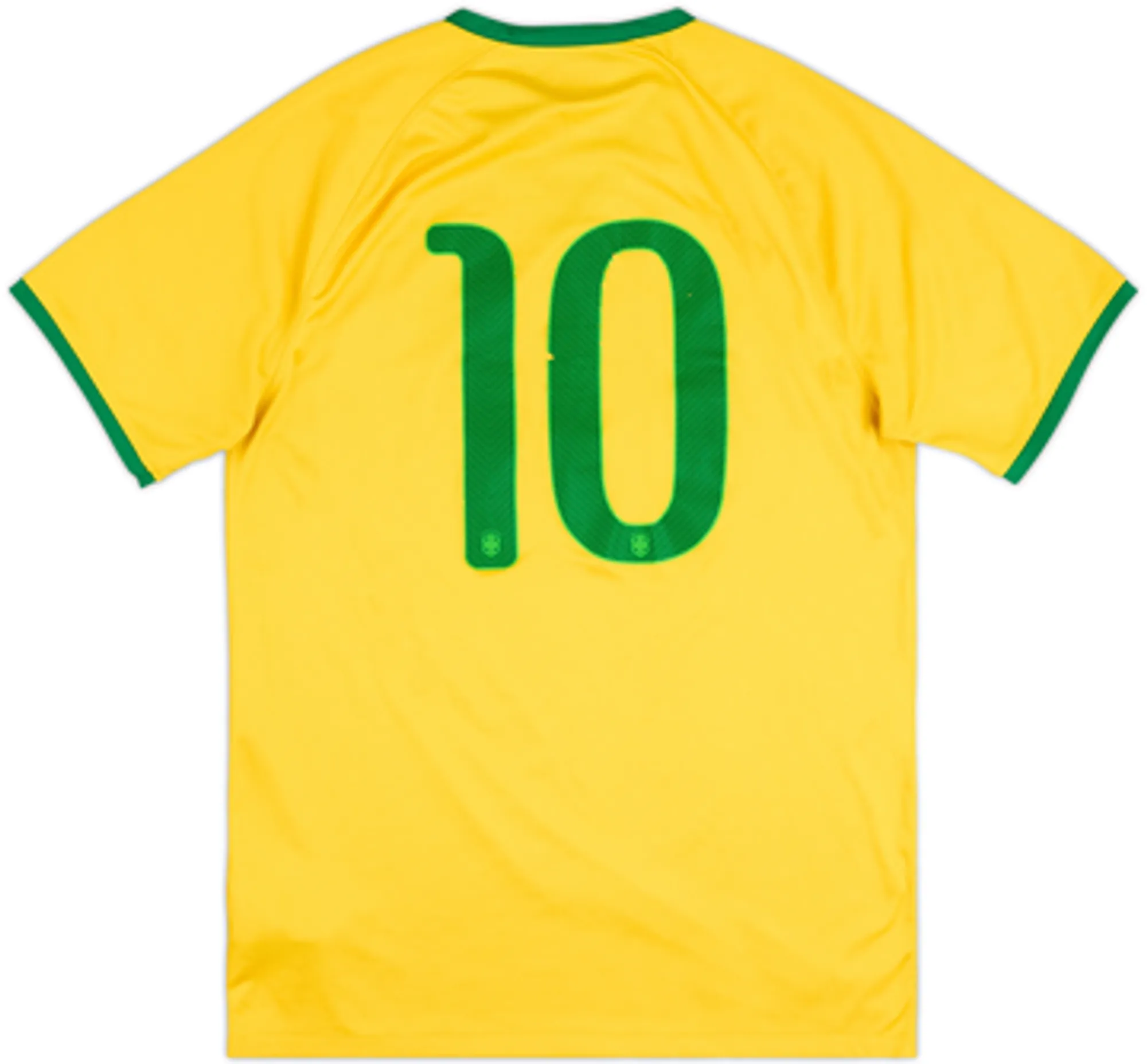 2014-15 Brazil Home Shirt #10 - 7/10 - (M)