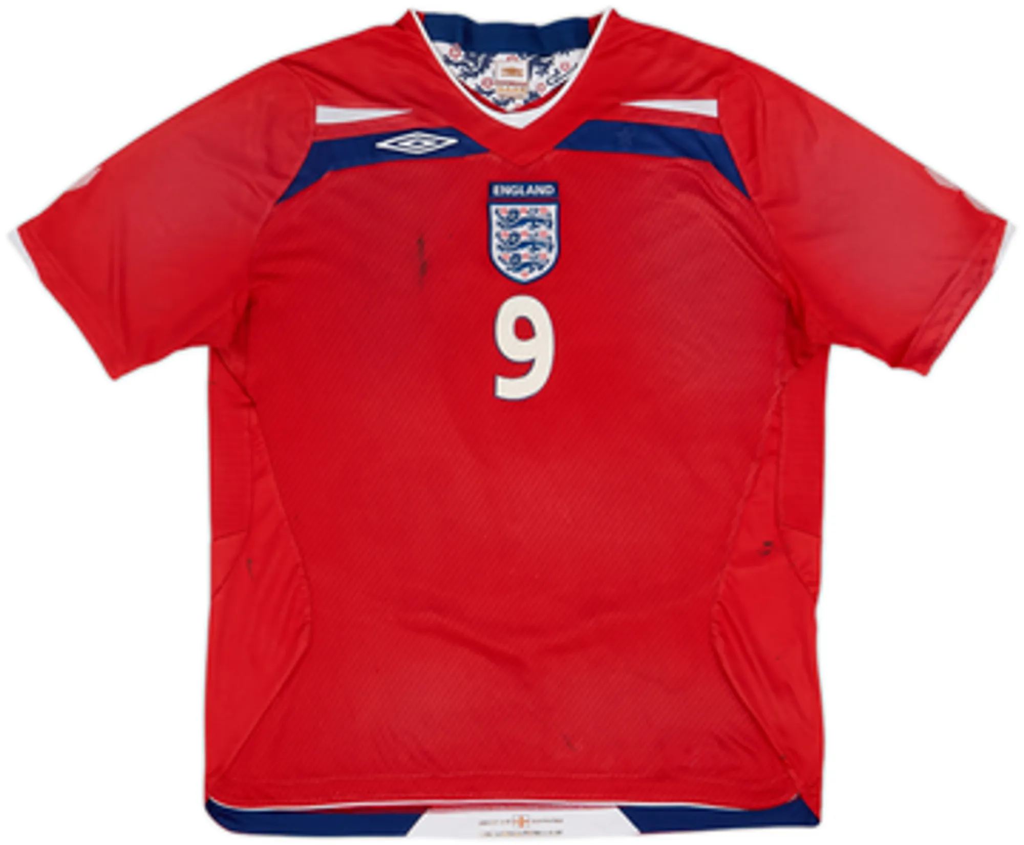 2008-10 England Away Shirt Rooney #9 - 4/10 - (XL)
