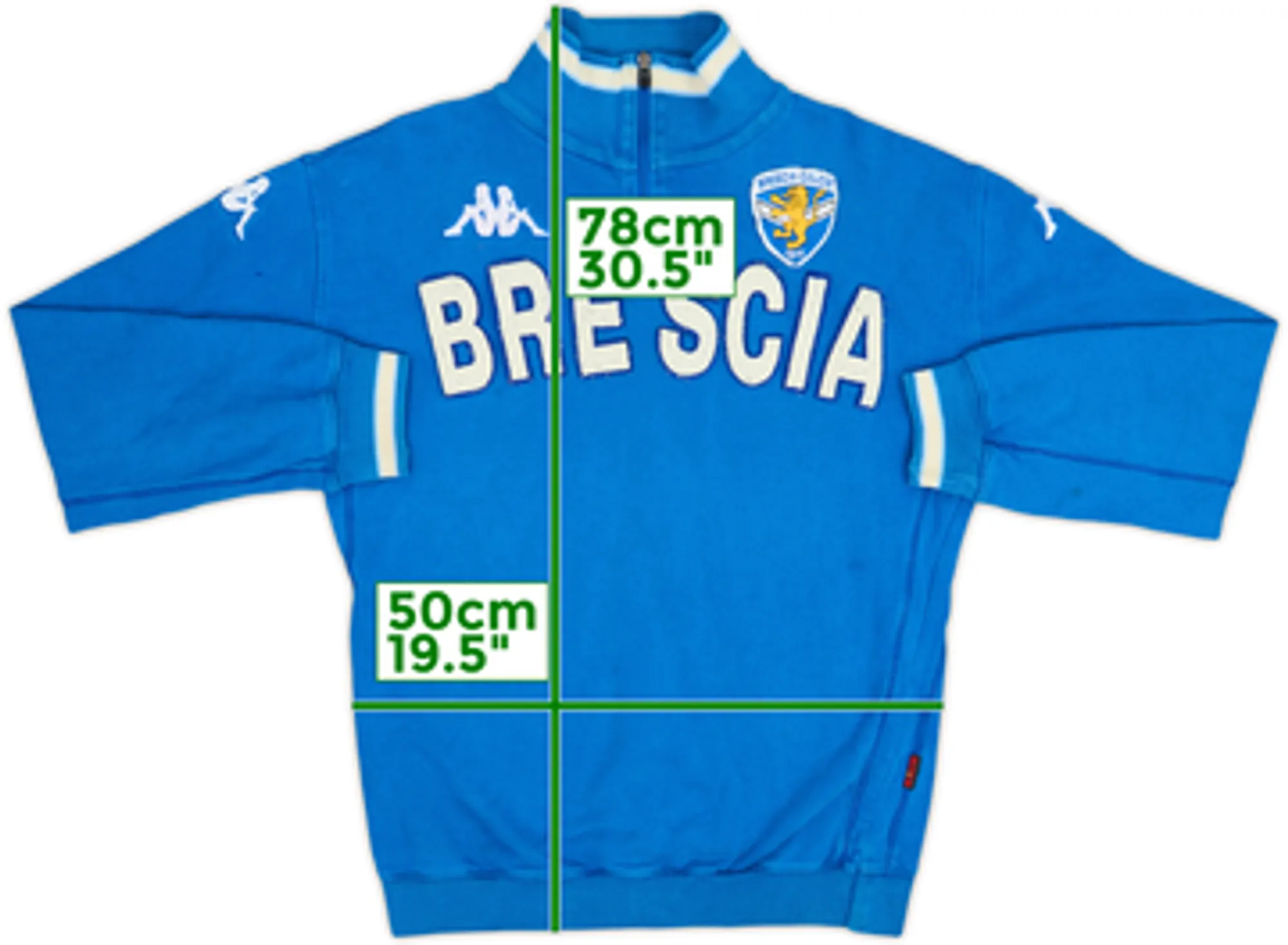 2004-05 Brescia Kappa 1/4 Zip Sweat Top - 6/10 - (XL)