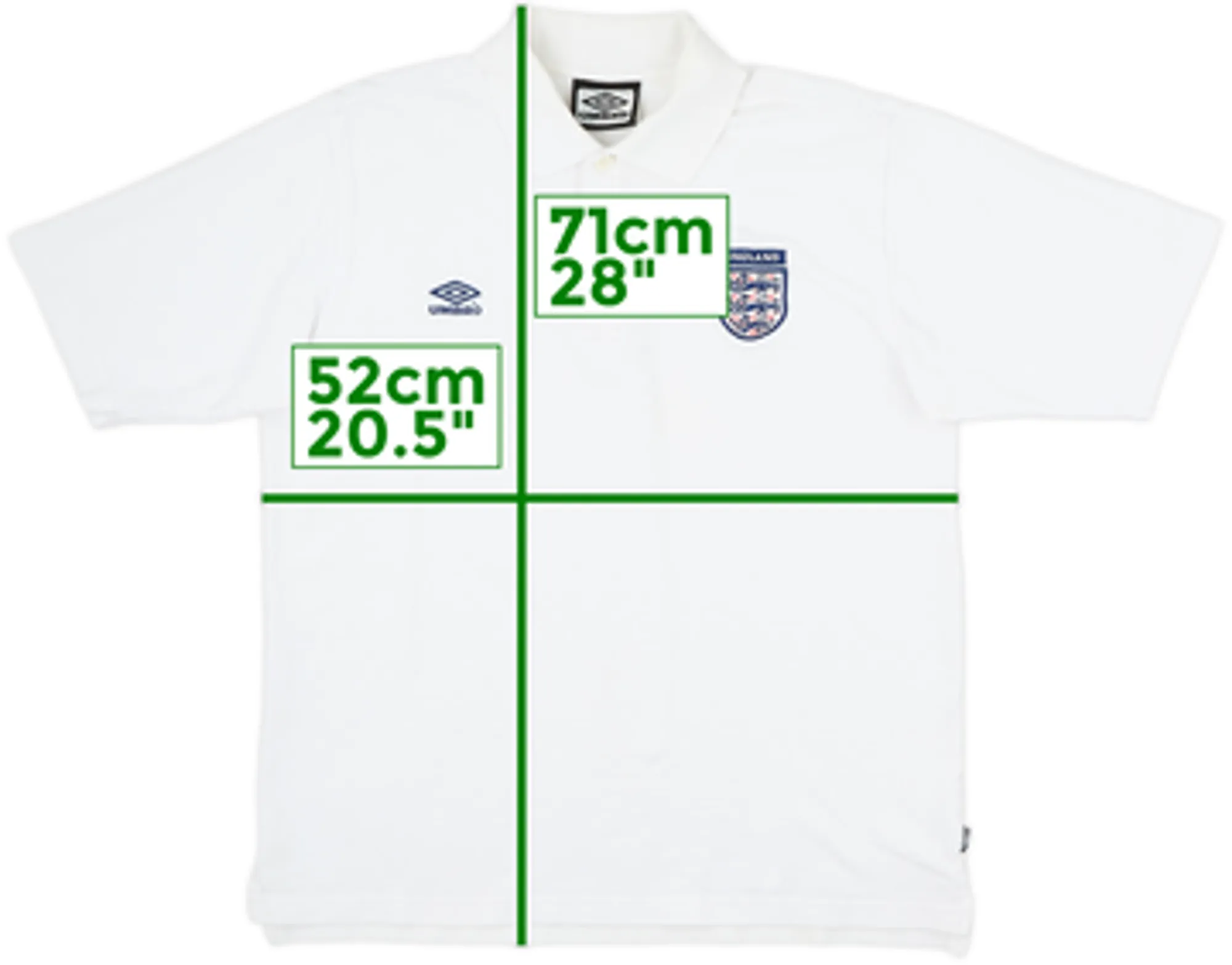 2004-06 England Umbro Polo Shirt - 9/10 - (M)