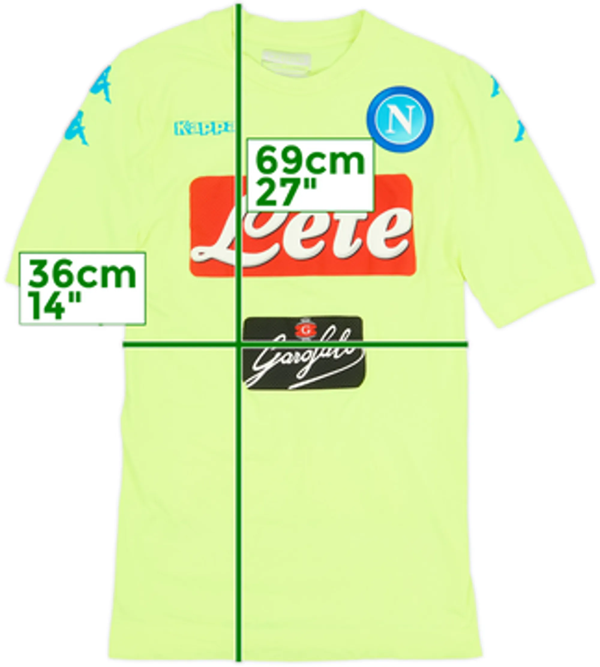 2016-17 Napoli Authentic GK S/S Shirt - 9/10 - (L/XL)
