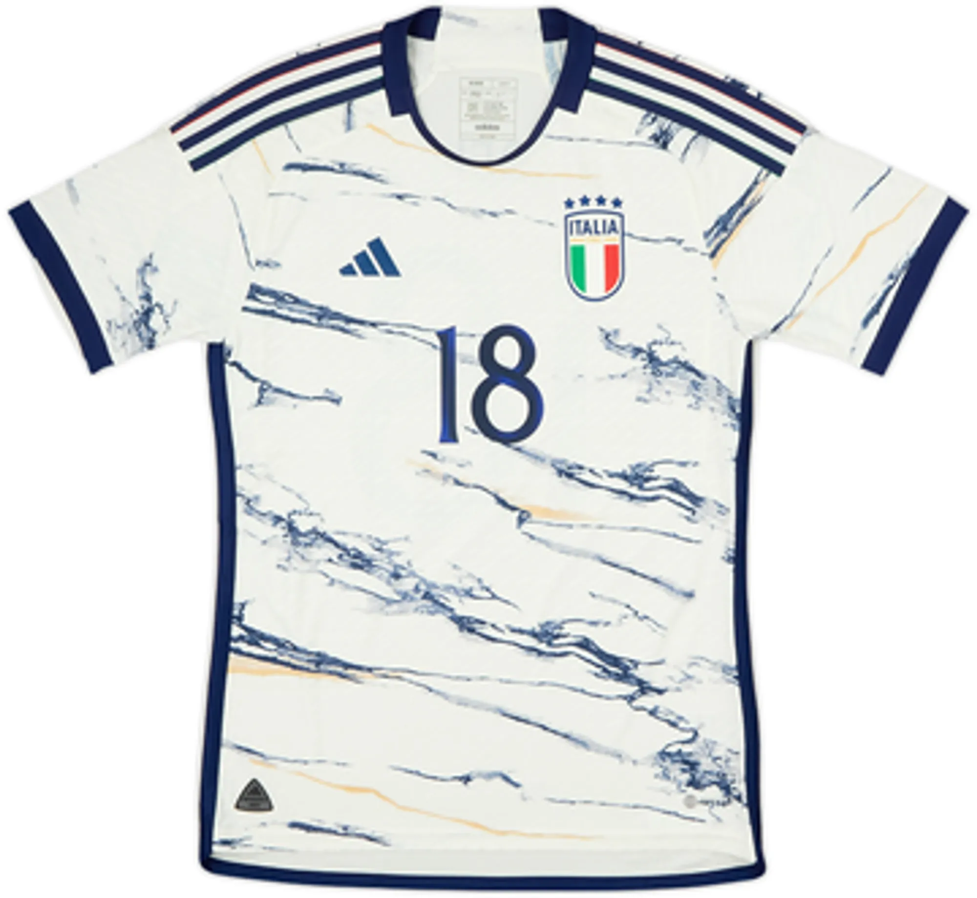 2023-24 Italy Authentic Away Shirt Barella #18 - 10/10 - (L)