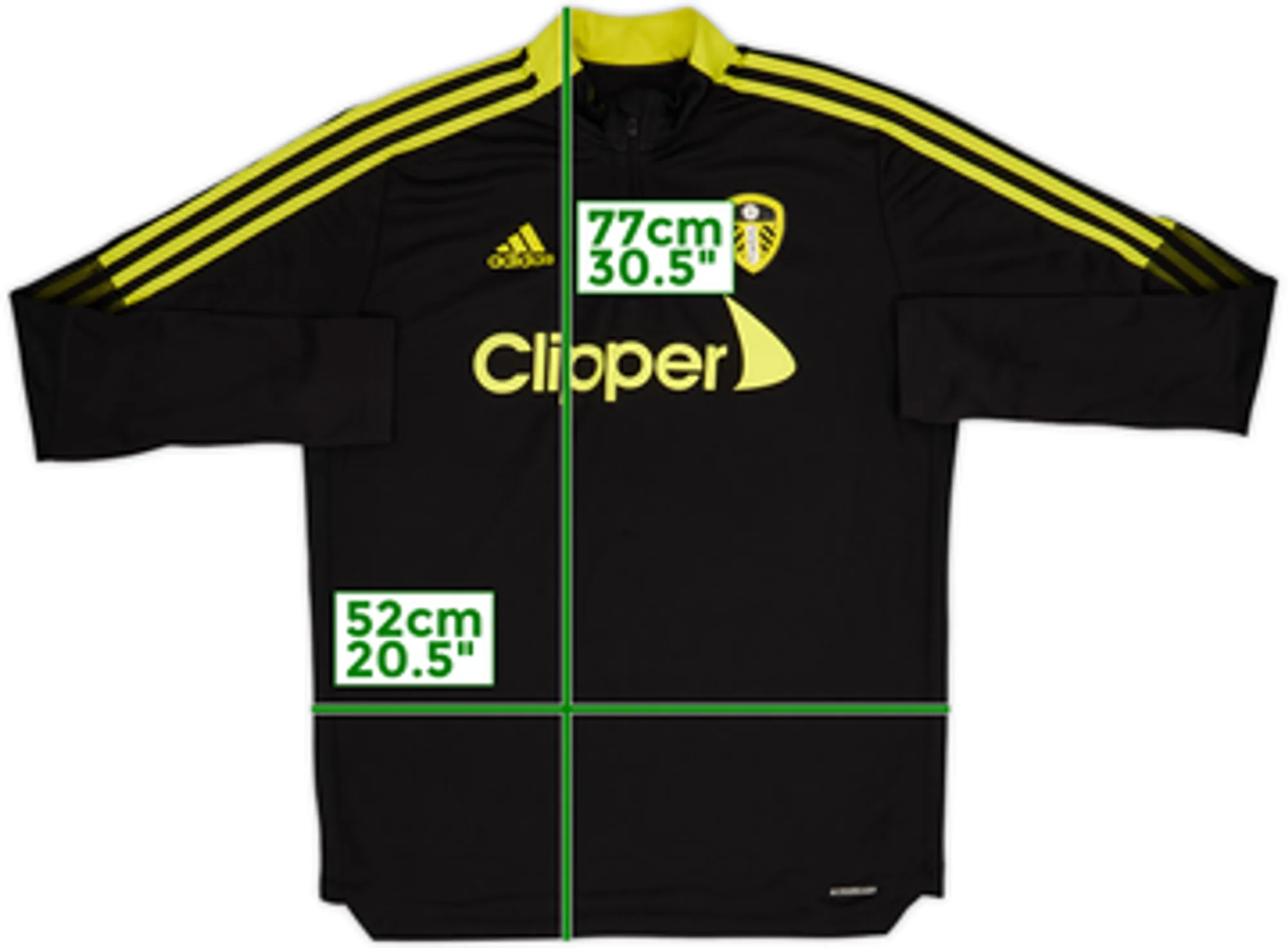 2021-22 Leeds United adidas 1/4 Zip Training Top - 6/10 - (L)