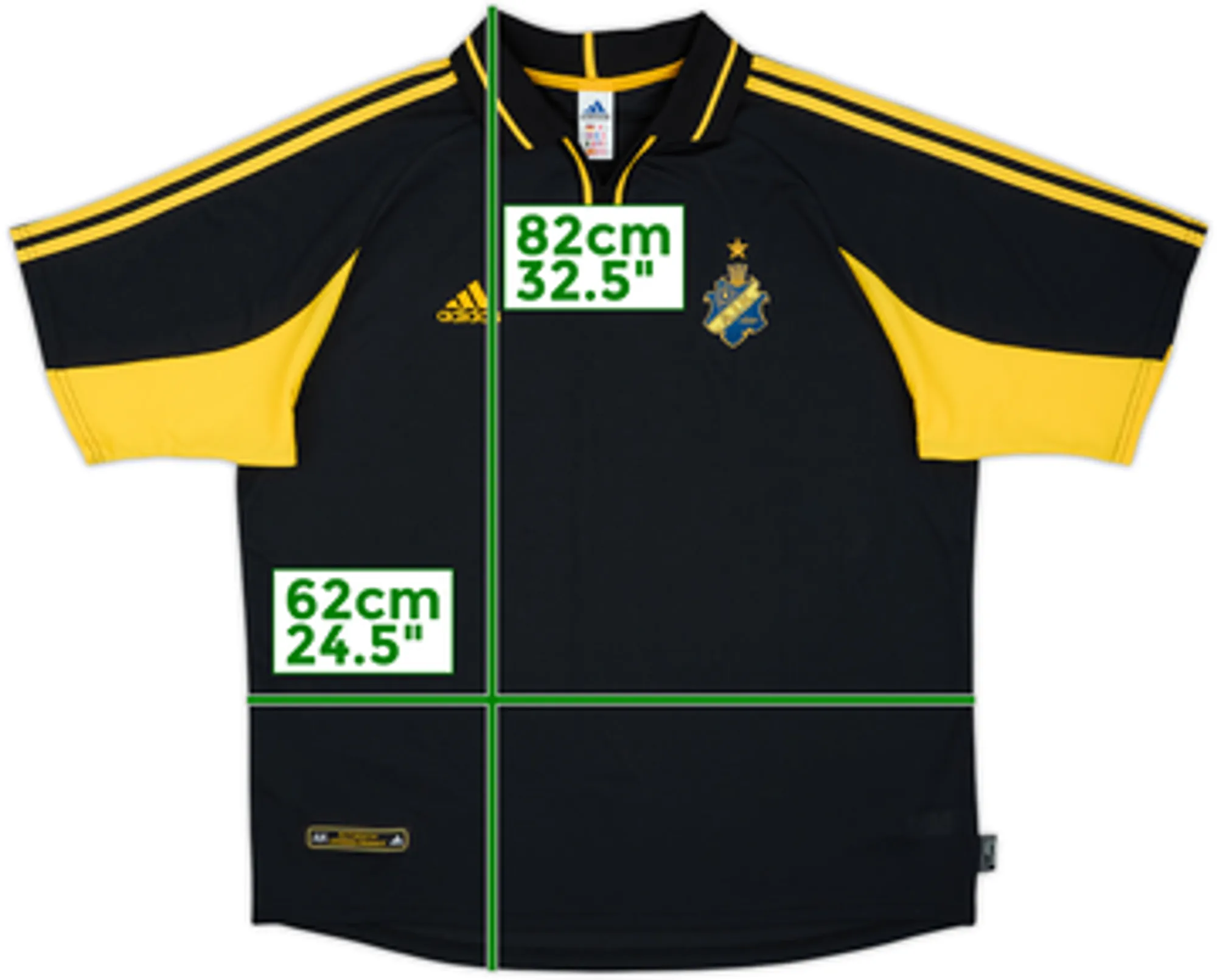 2000-02 AIK Stockholm Home Shirt - 9/10 - (XL)