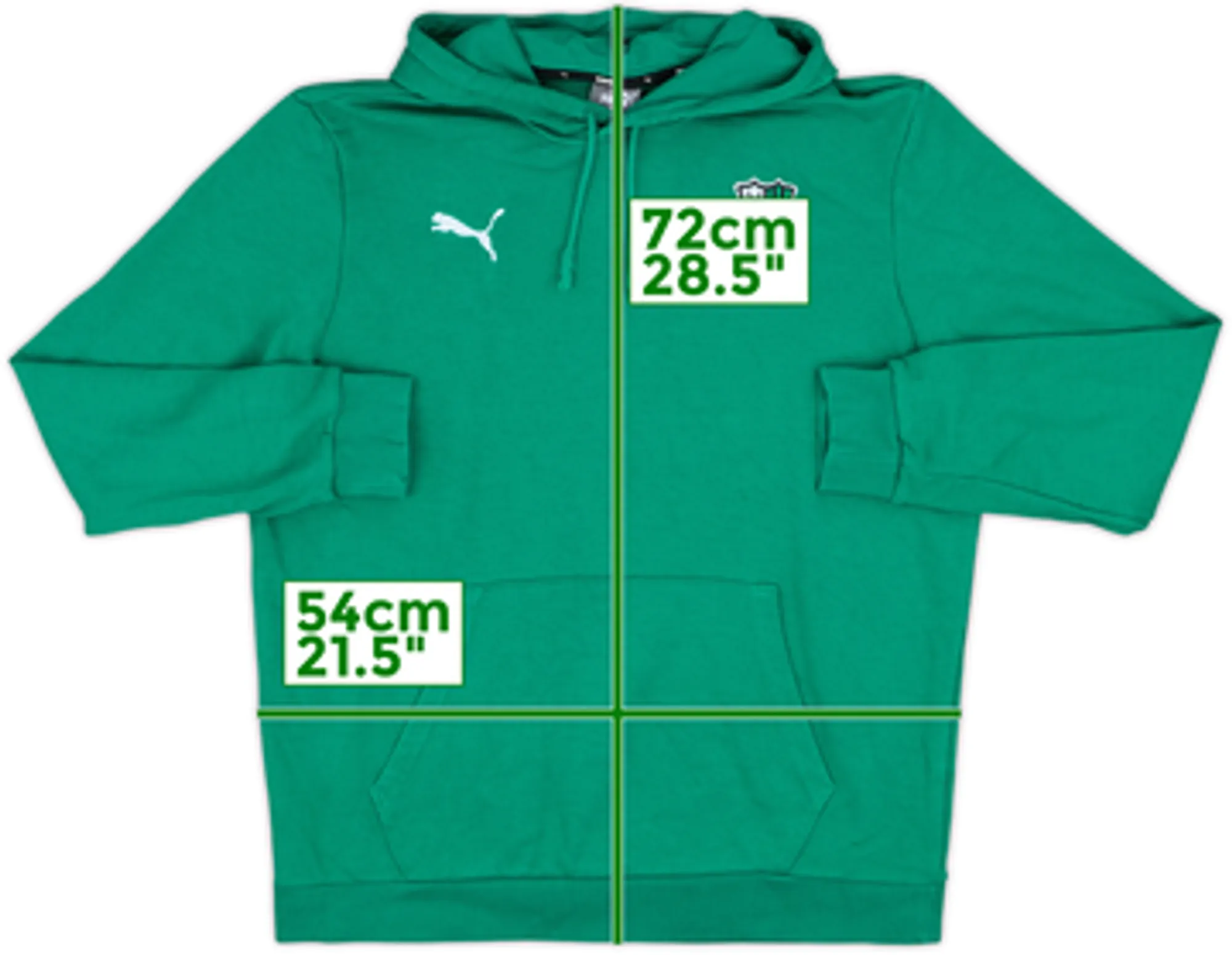 2020-21 Sassuolo Puma Hooded Sweat Top - 10/10 - (L)