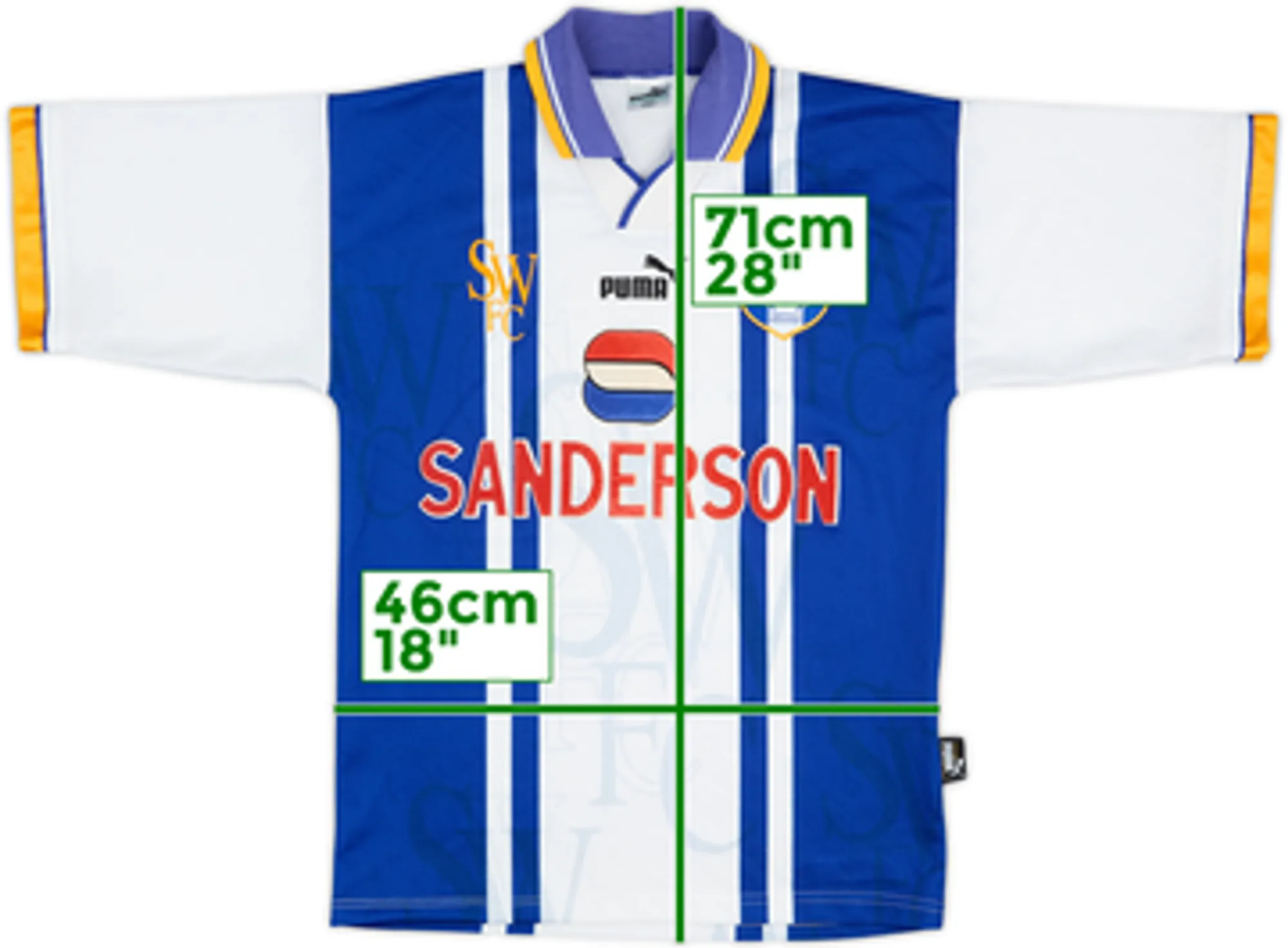 1995-97 Sheffield Wednesday Home Shirt - 9/10 - (S)