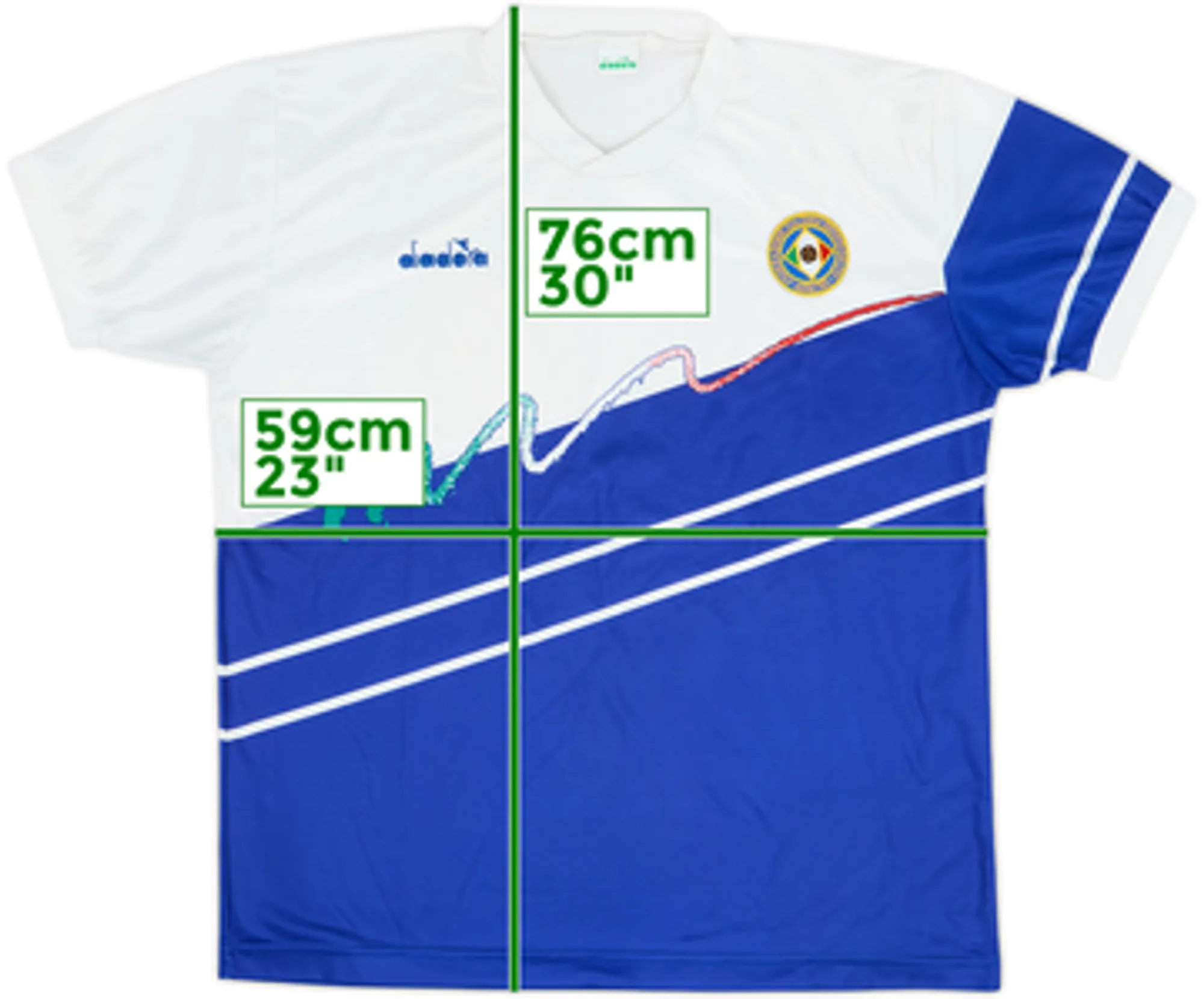 1990-92 Italy Diadora FIGC Training Shirt - 7/10 - (XL)