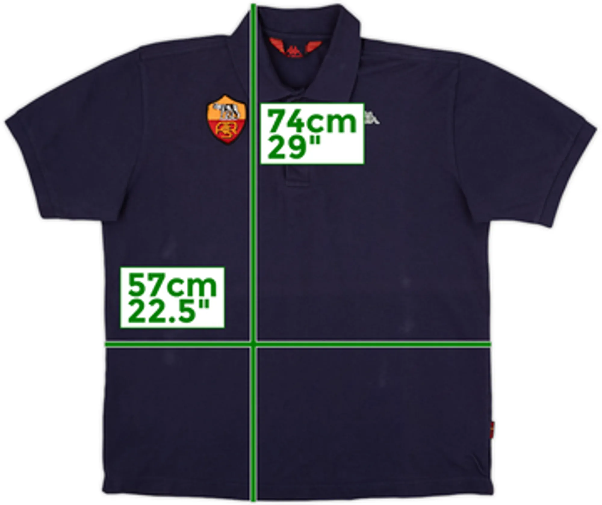 2007-08 Roma Kappa Polo Shirt - 7/10 - (L)