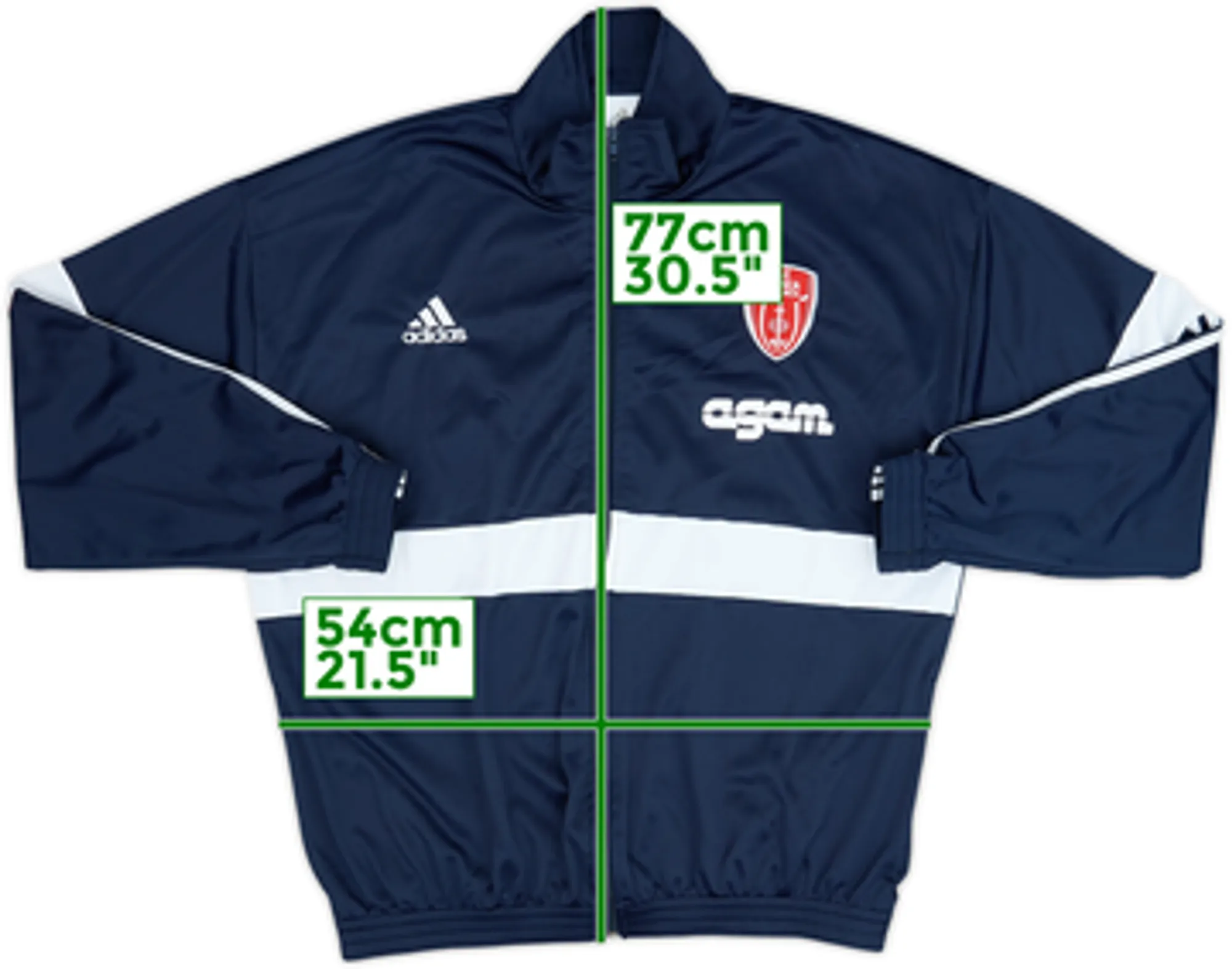 2006-07 AC Monza adidas Track Jacket - 9/10 - (XL)