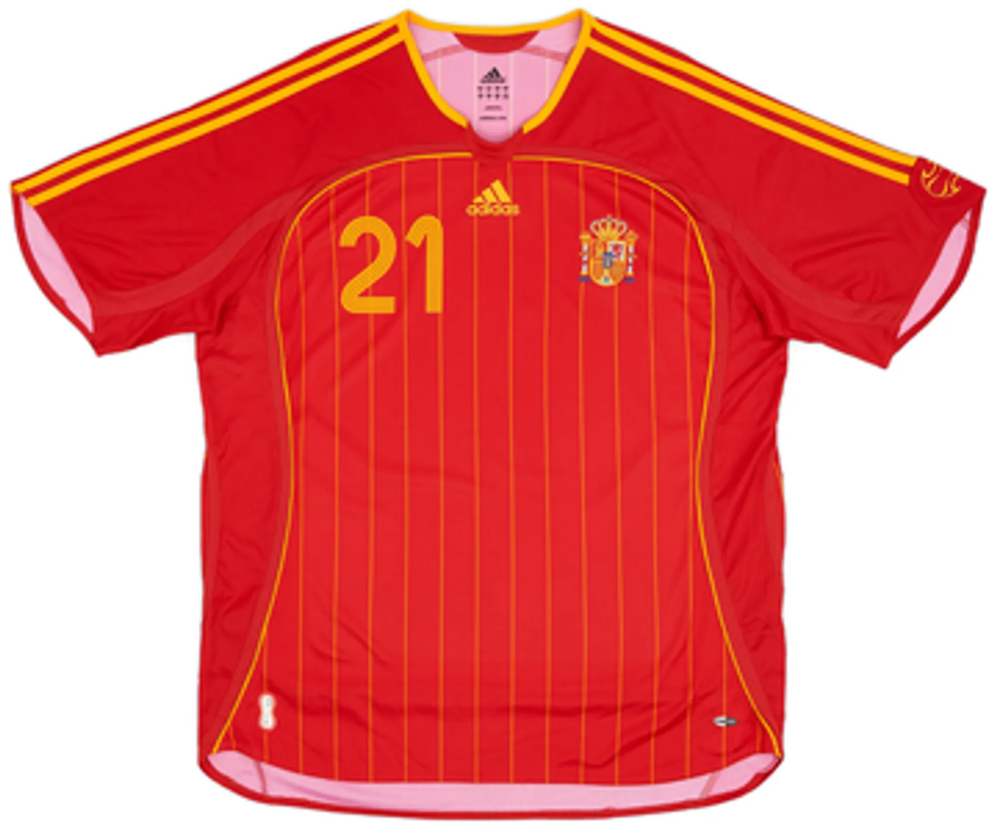 2006-08 Spain Home Shirt David Villa #21EM