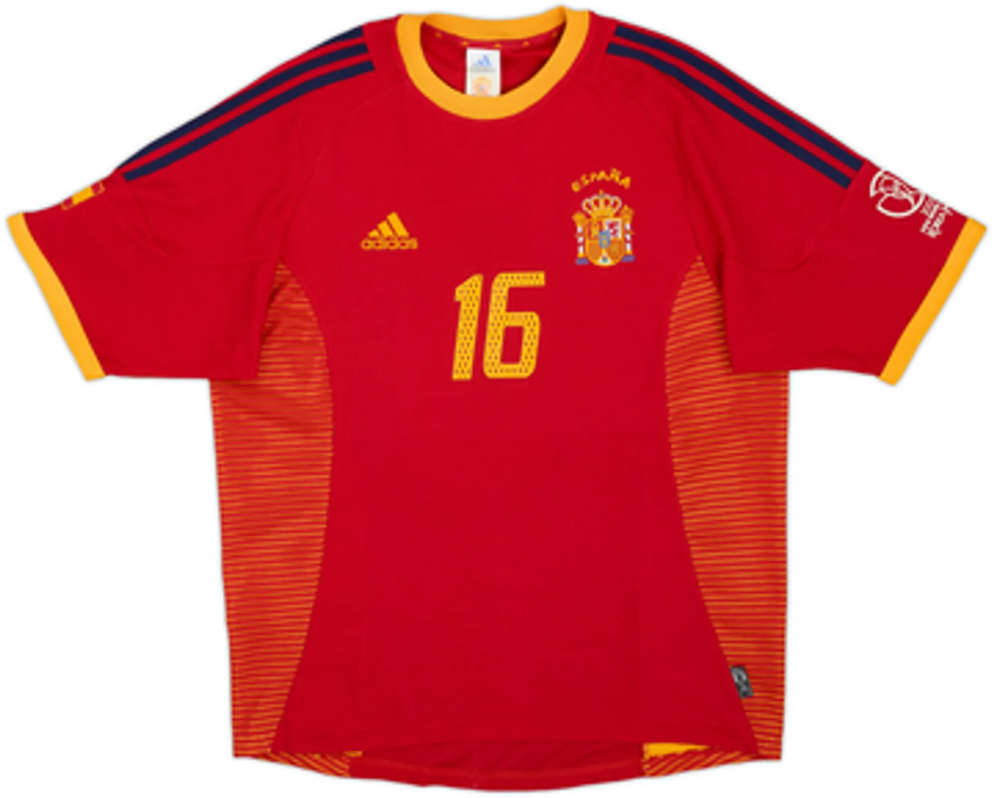 2002-04 Spain Home Shirt Mendieta #16 - 7/10 - (M)