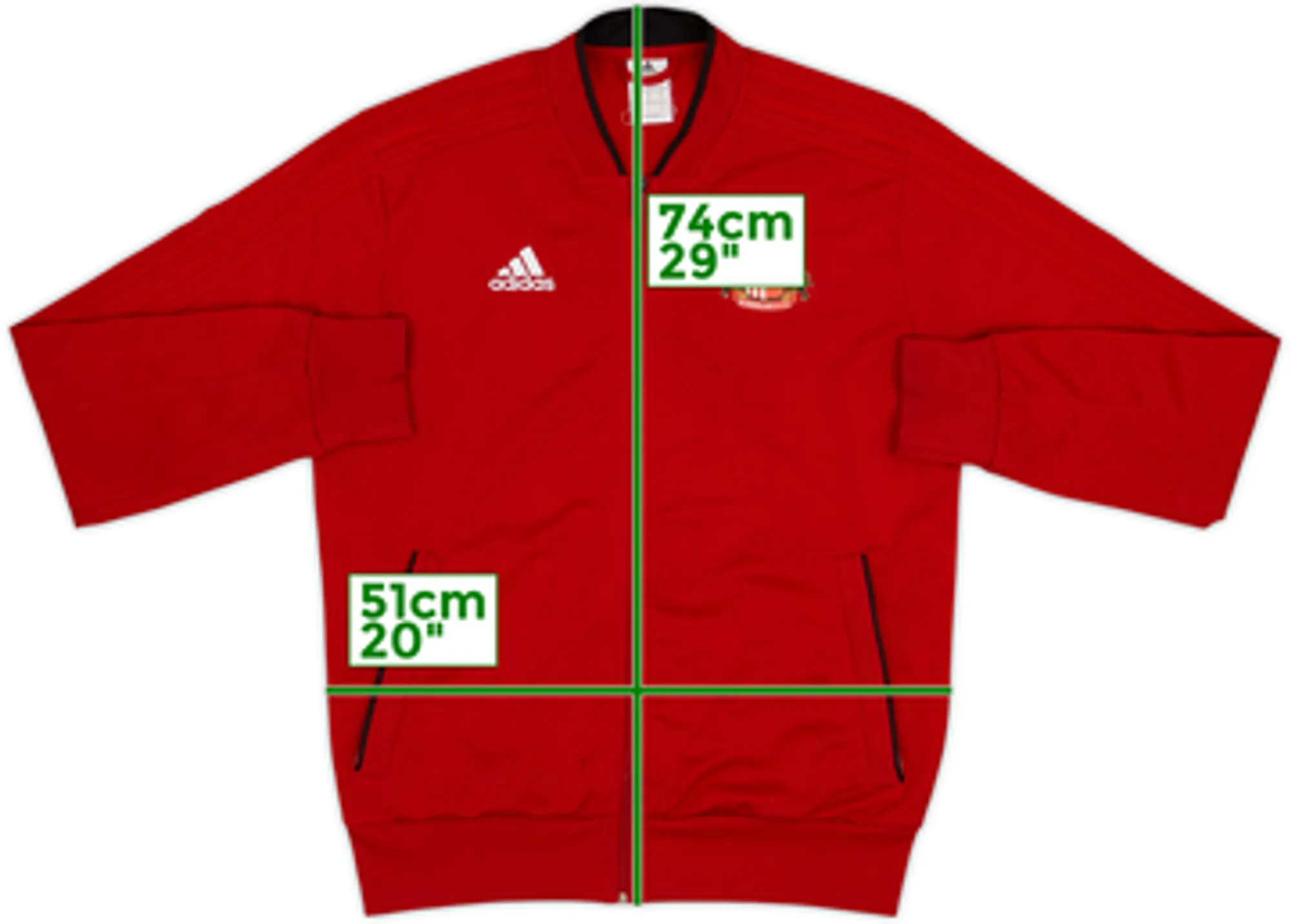 2017-18 Sunderland adidas Track Jacket - 7/10 - (M)