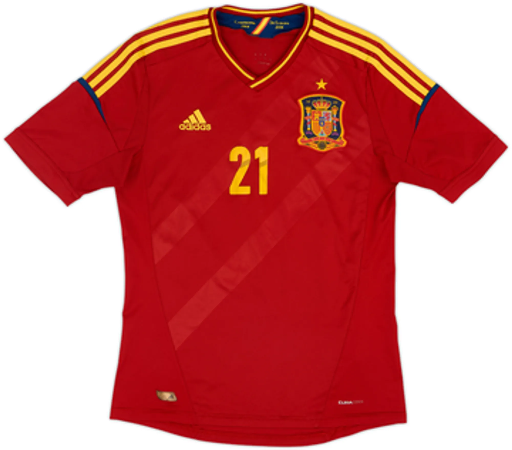 2011-12 Spain Home Shirt Silva #21 - 5/10 - (M)