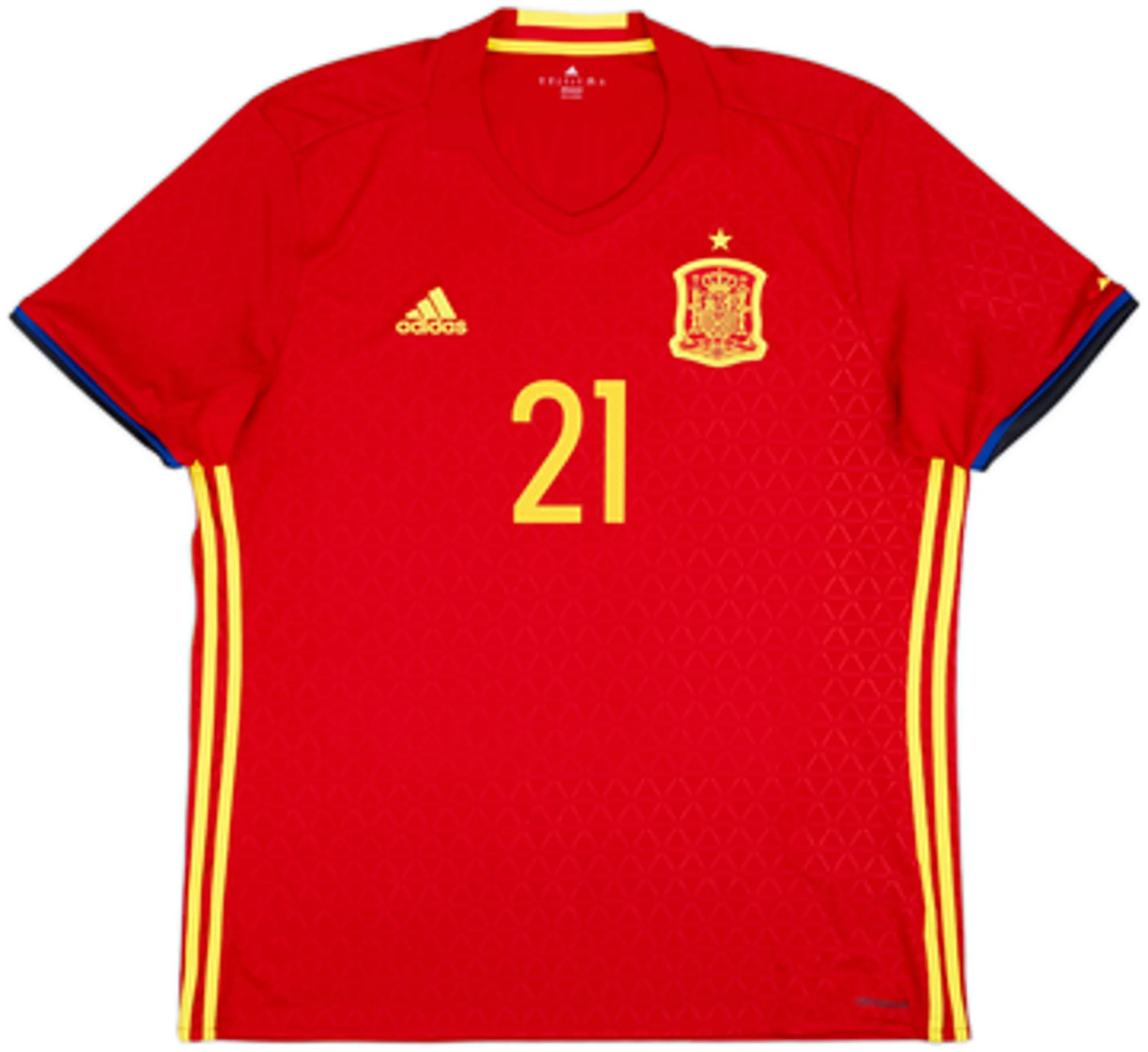 2016-17 Spain Home Shirt Silva #21EM