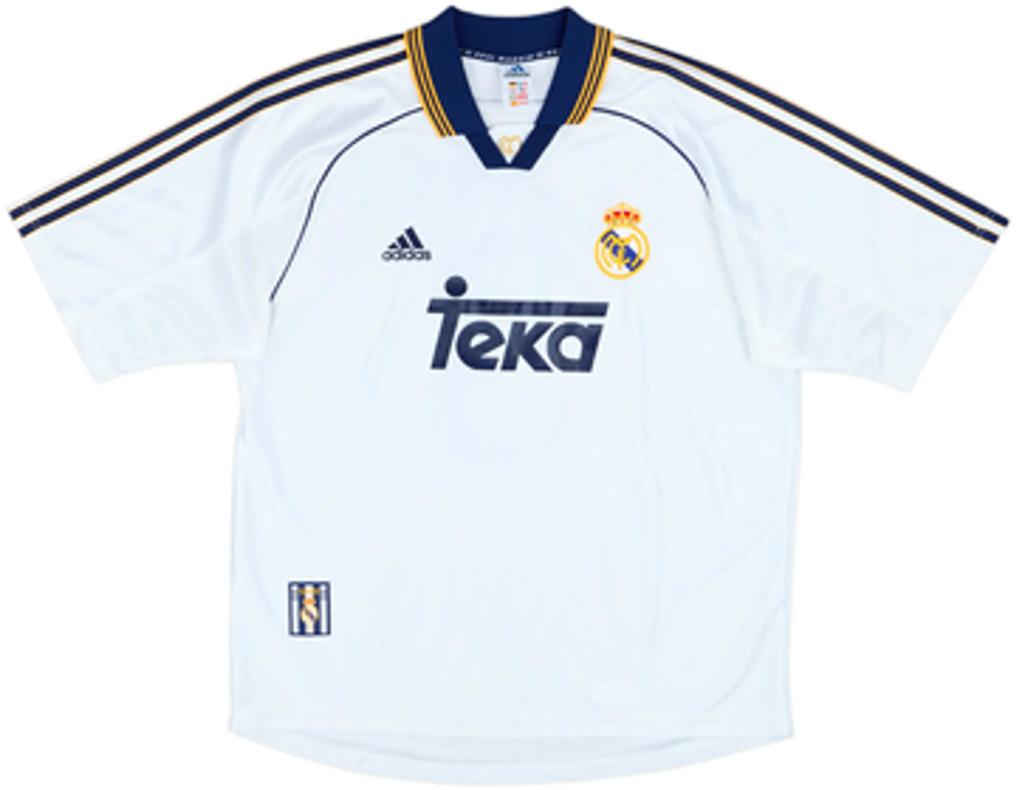 1998-00 Real Madrid Home Shirt R. Carlos #3 - 6/10 - (S)