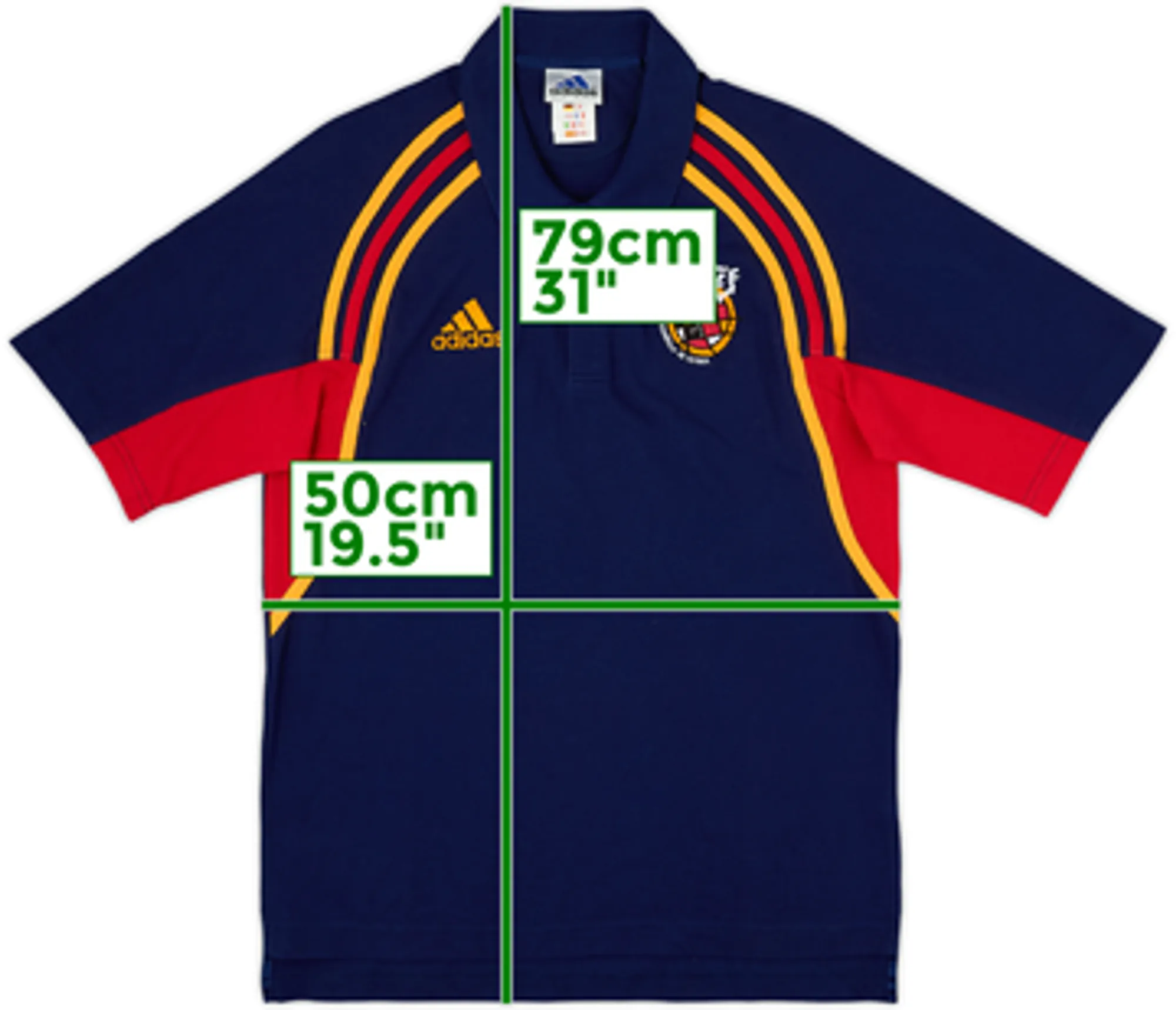 2000-02 Spain adidas Polo Shirt - 9/10 - (S)
