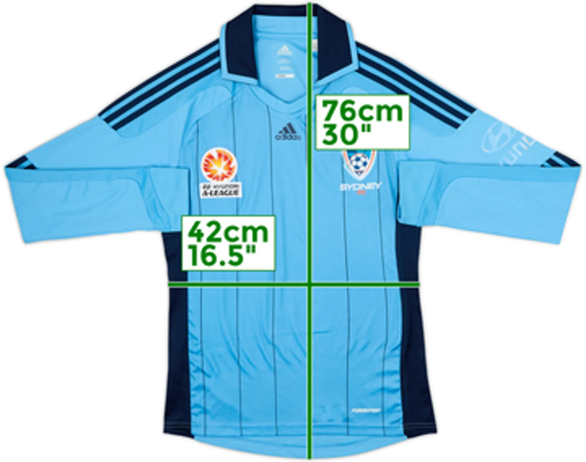 2012-13 Sydney FC Authentic Home L/S Shirt - 5/10 - (S)