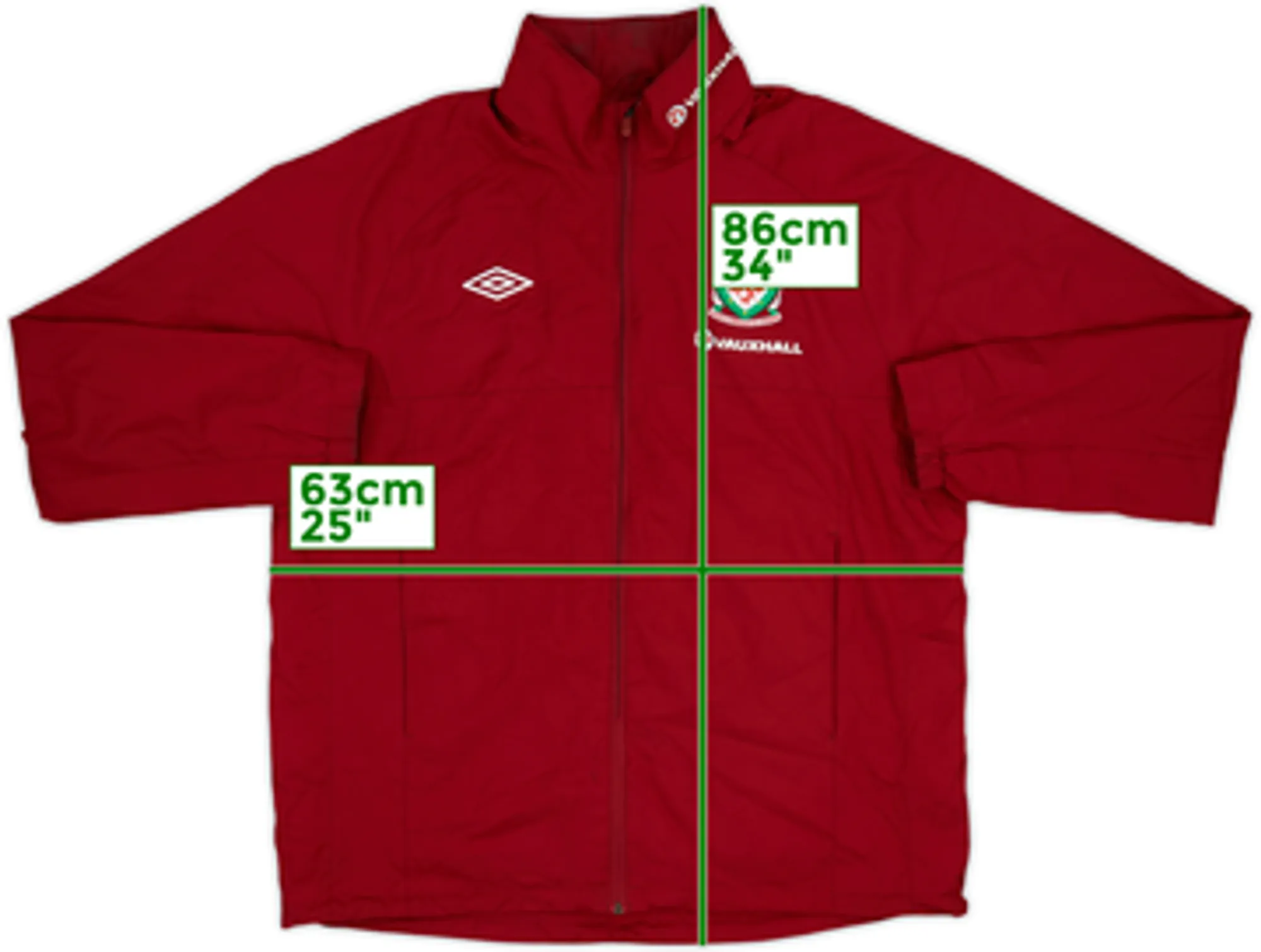 2011-12 Wales Umbro Hooded Track Jacket - 8/10 - (XL)