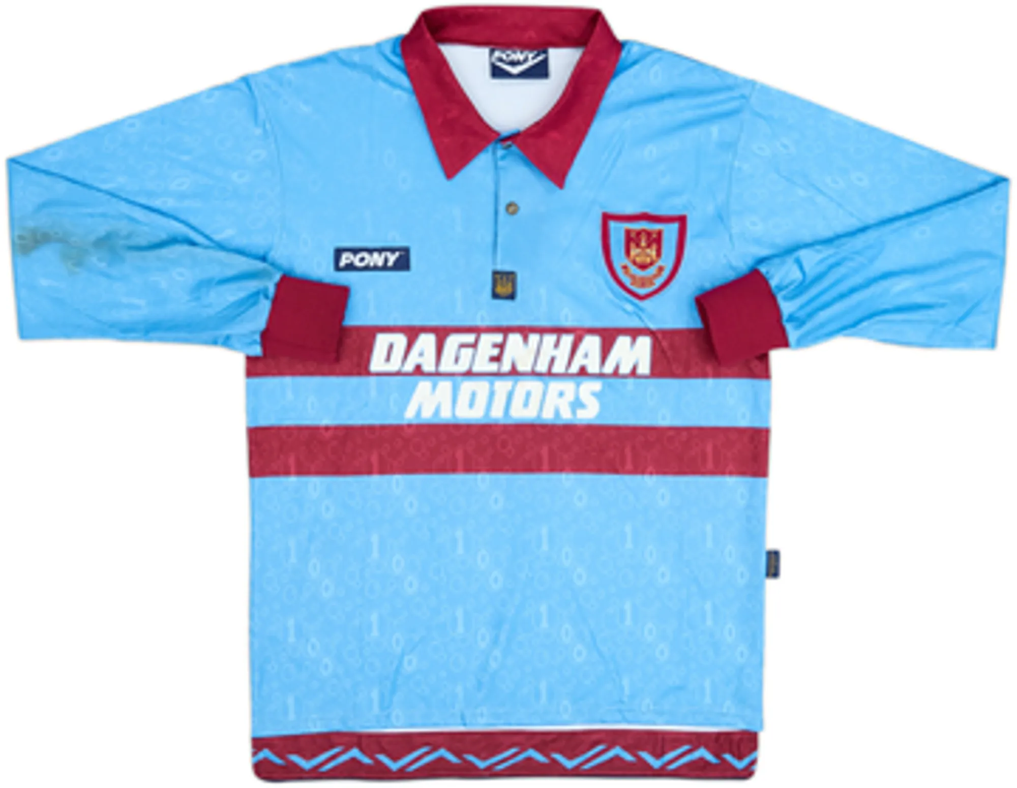1995-97 West Ham Centenary Away L/S Shirt Lampard #26 - 6/10 - (L)