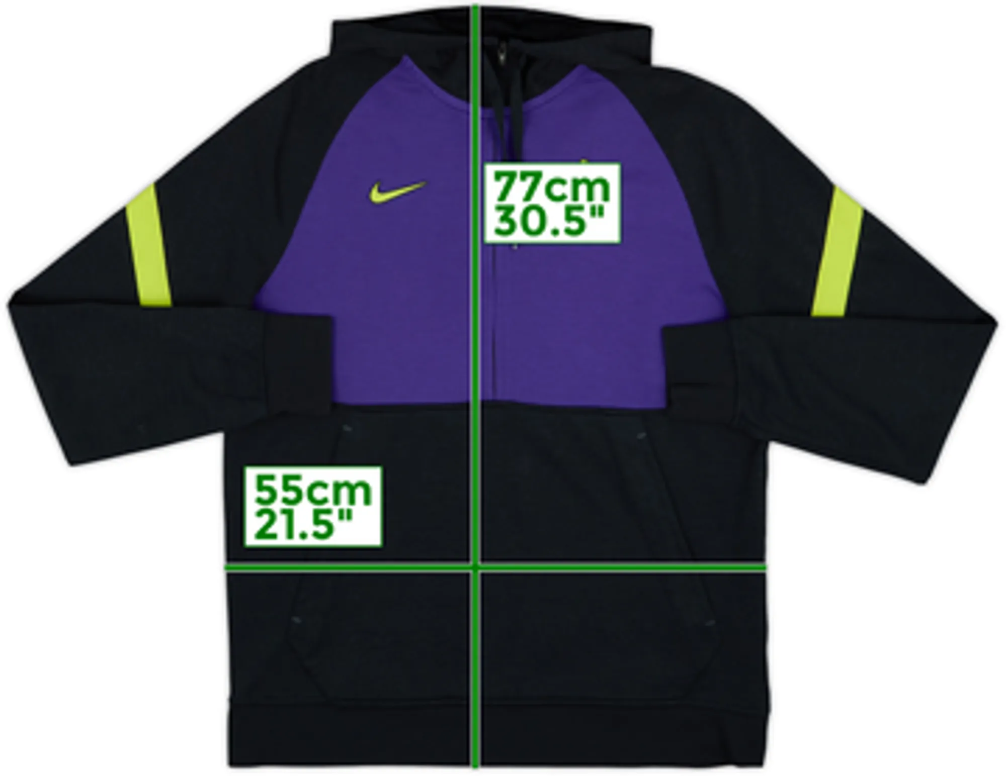 2021-22 Tottenham Nike 1/2 Zip Hooded Track Jacket - 8/10 - (L)
