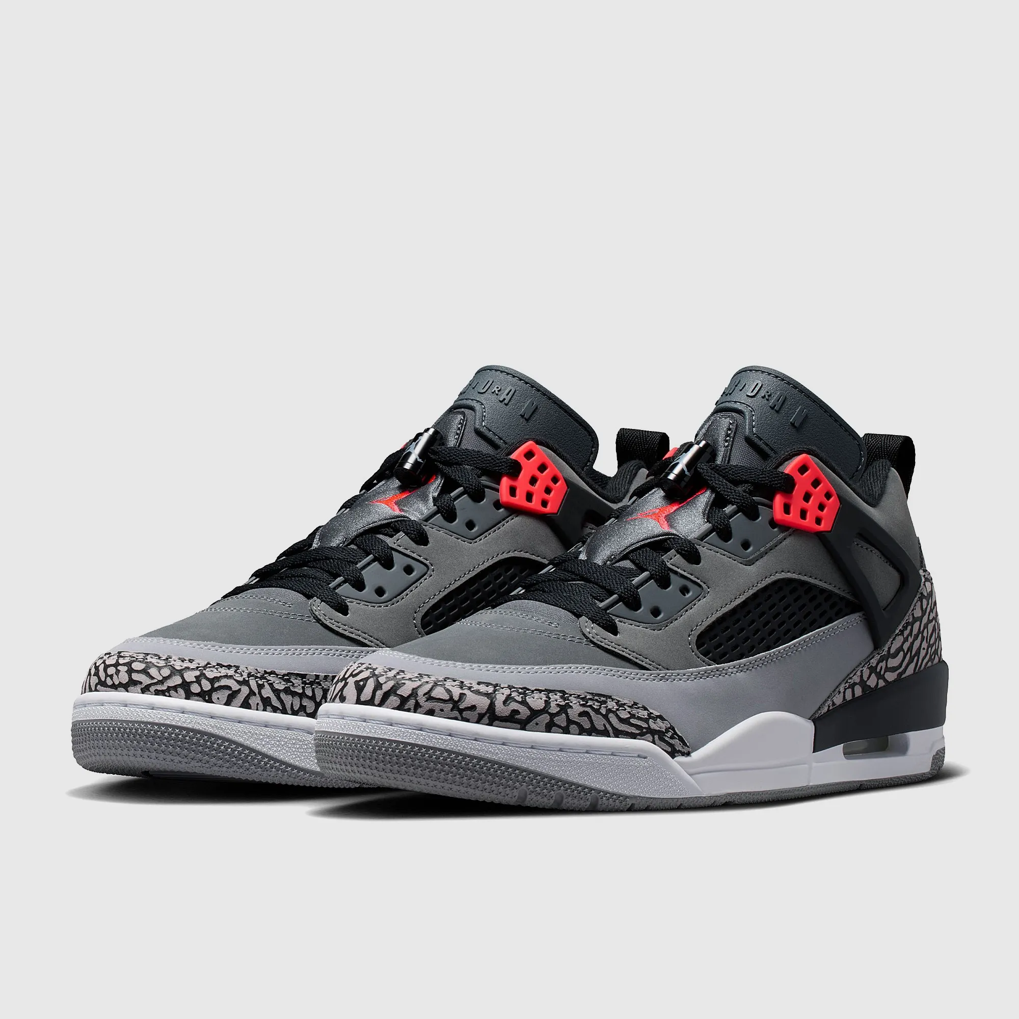 Jordan Spizike Low Dk Grey Infrared Black Cement Grey White