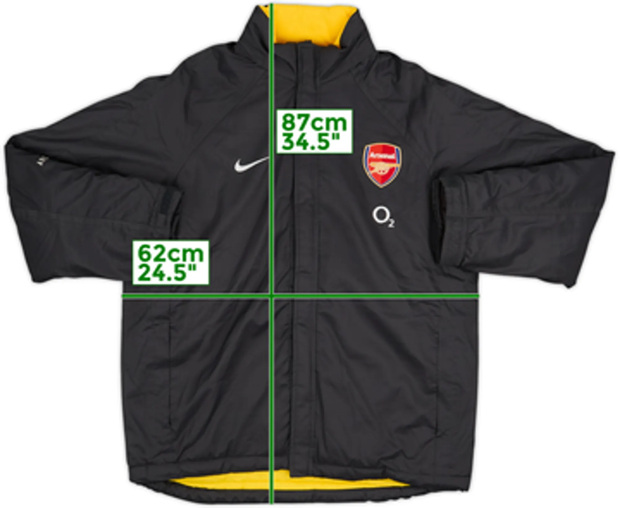 2005-06 Arsenal Nike Padded Bench Coat - 7/10 - (M)