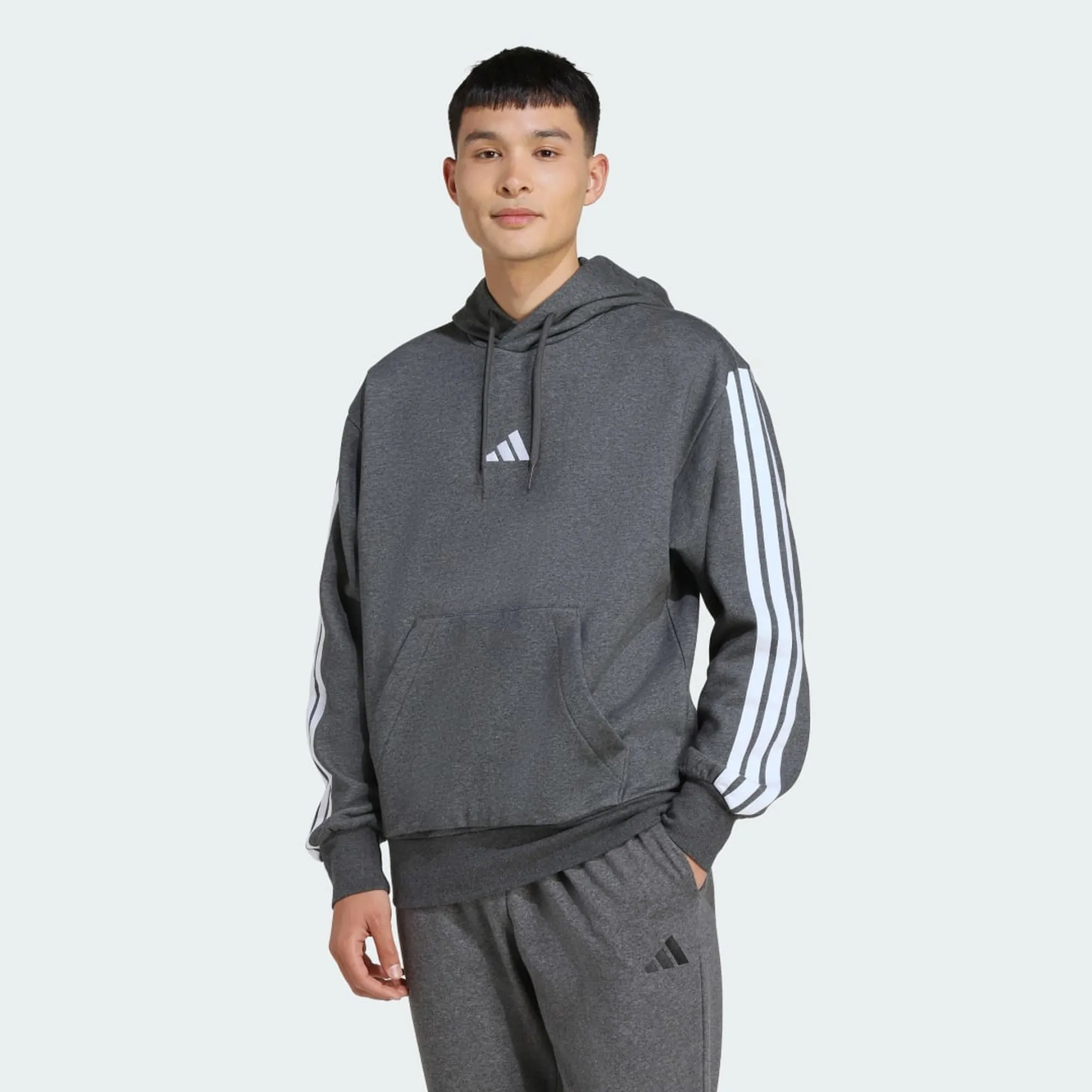 adidas Essentials 3-Stripes Fleece Hoodie