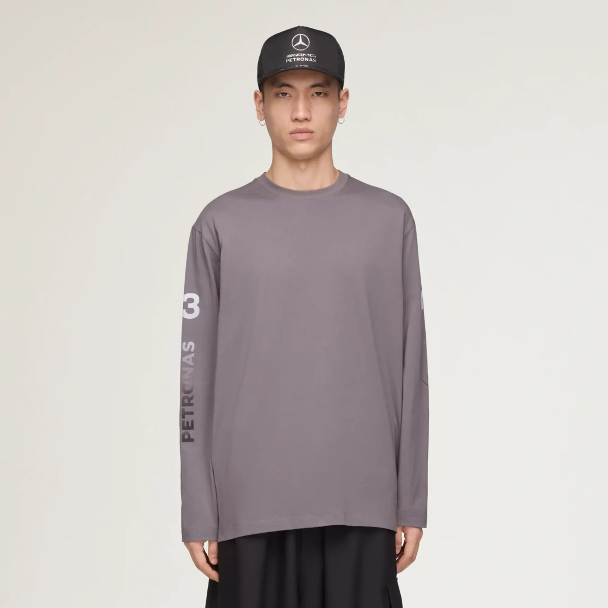 adidas Y-3 MERCEDES CHAOS LOGO LONG SLEEVE T-Shirt