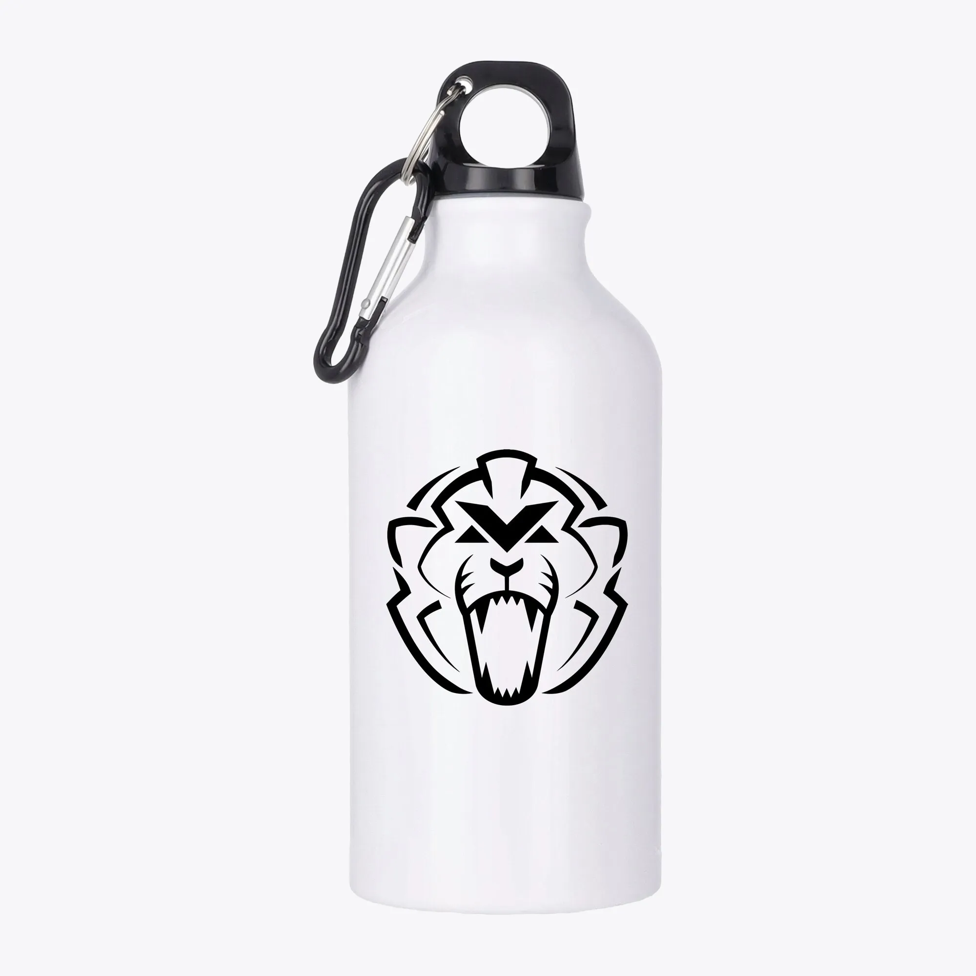 Unleash the Lion Logo Aluminium 400ml Drink Bottle - White