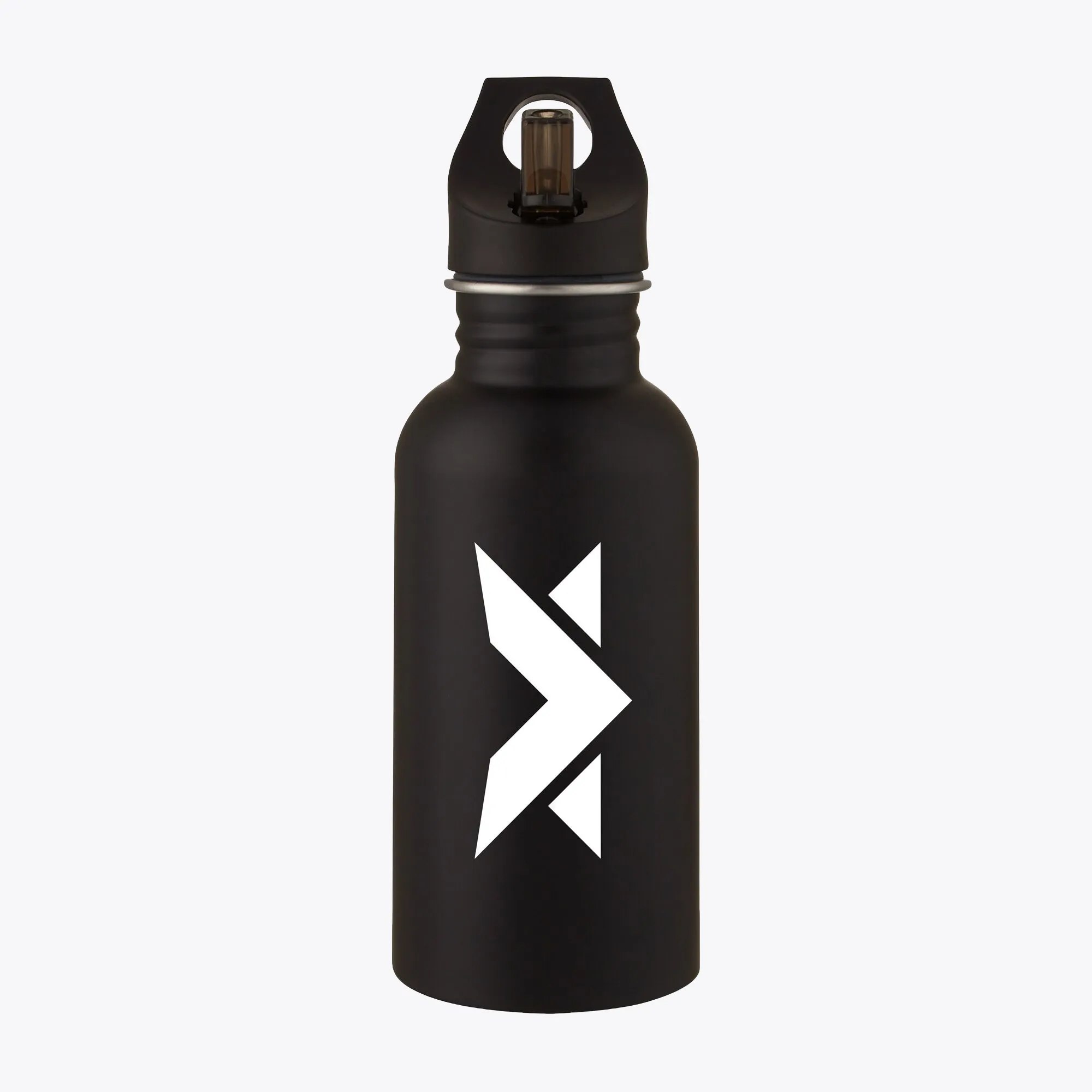 MV Logo Stainless Steel 500ml Drink Bottle - Black