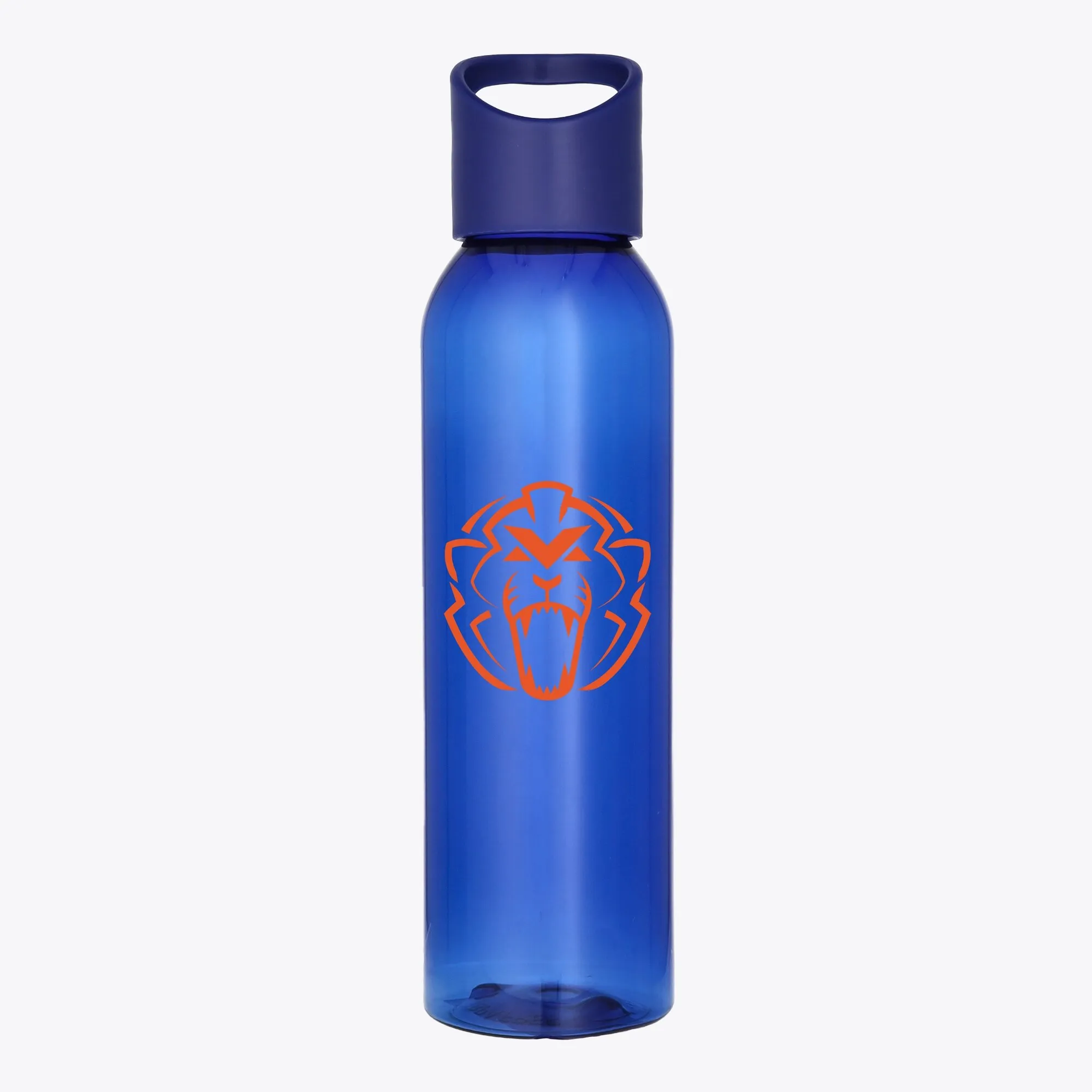 Unleash the Lion Logo Plastic 650ml Drink Bottle - Royal Blue