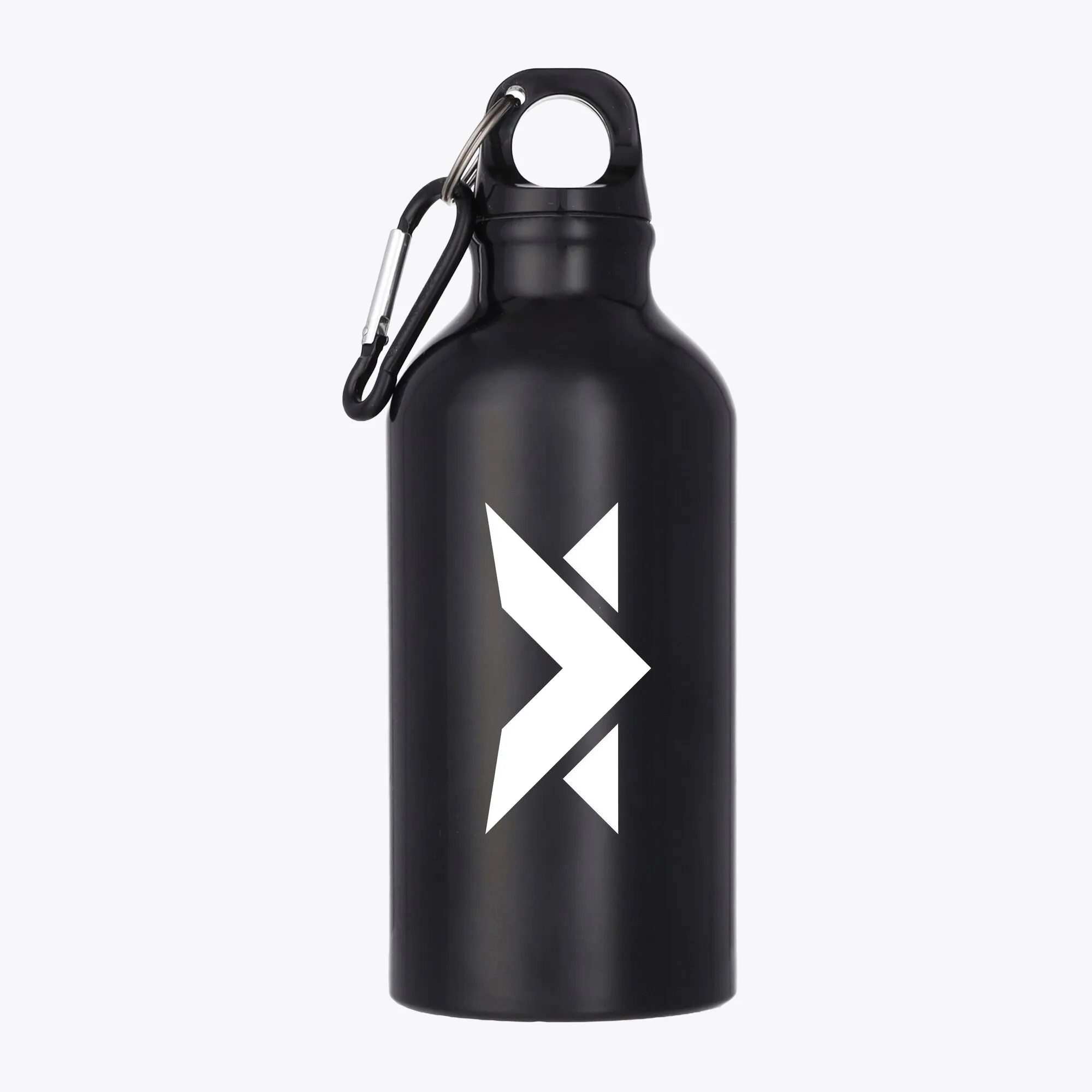 MV Logo Aluminium 400ml Drink Bottle - Black