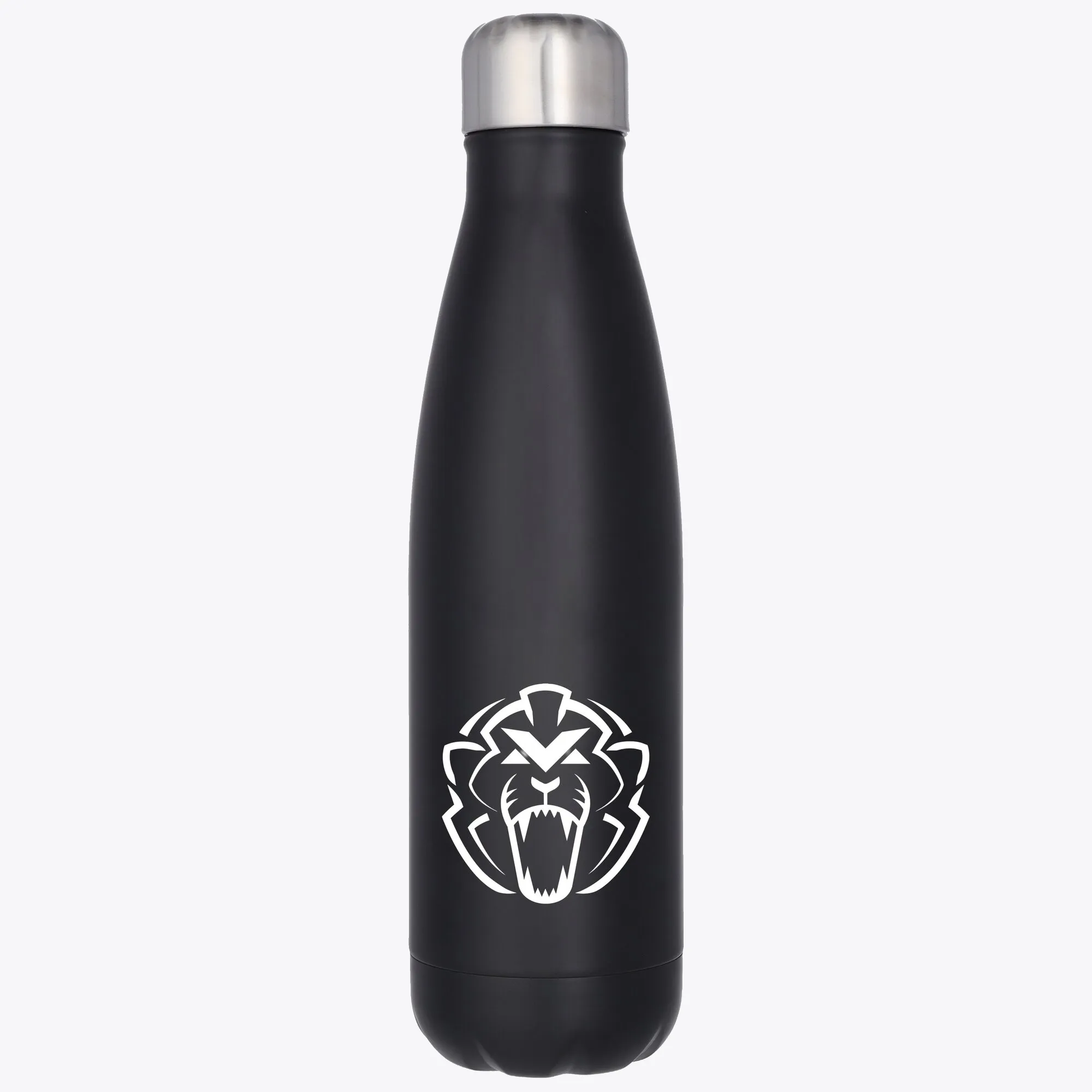 Unleash the Lion Logo Stainless Steel 500ml Drink Bottle - Black