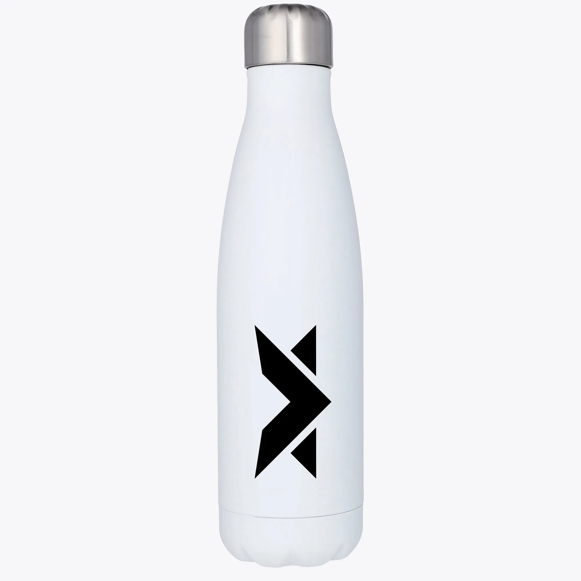 MV Logo Stainless Steel 500ml Drink Bottle - White
