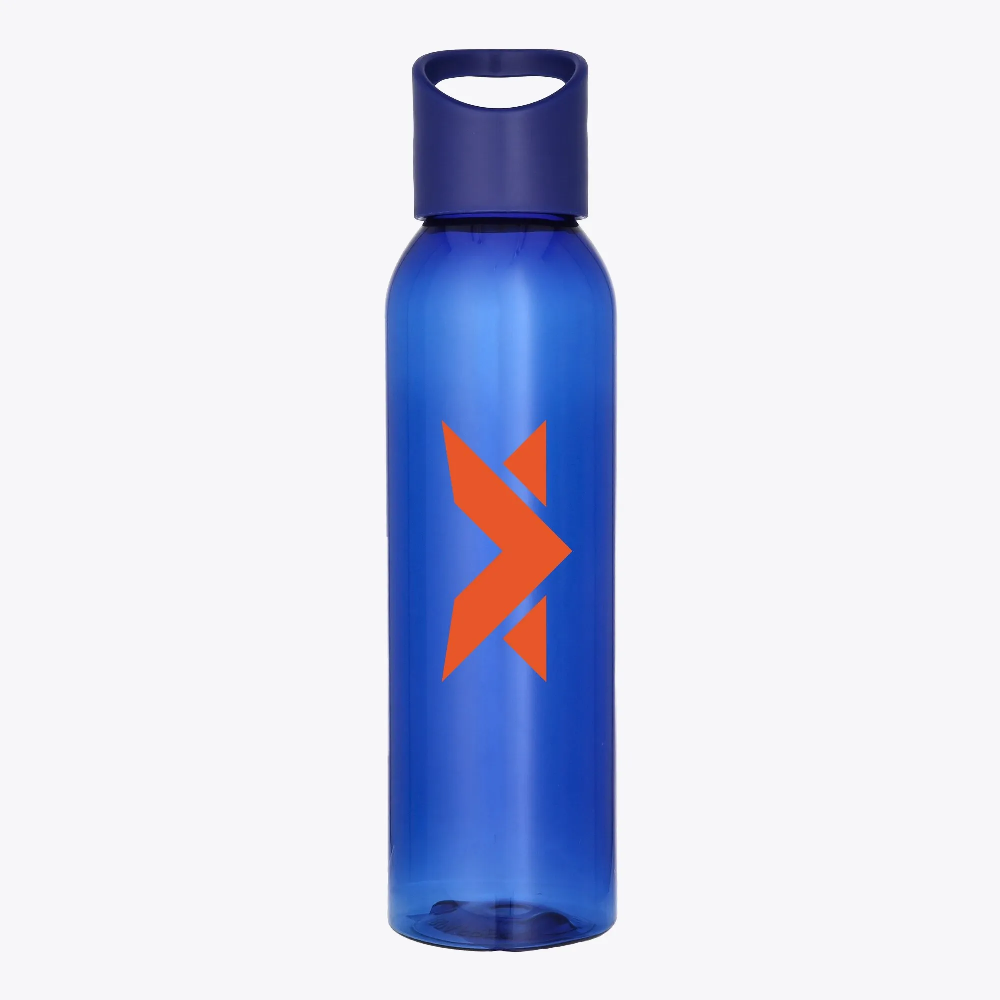 MV Logo Plastic 650ml Drink Bottle - Royal Blue