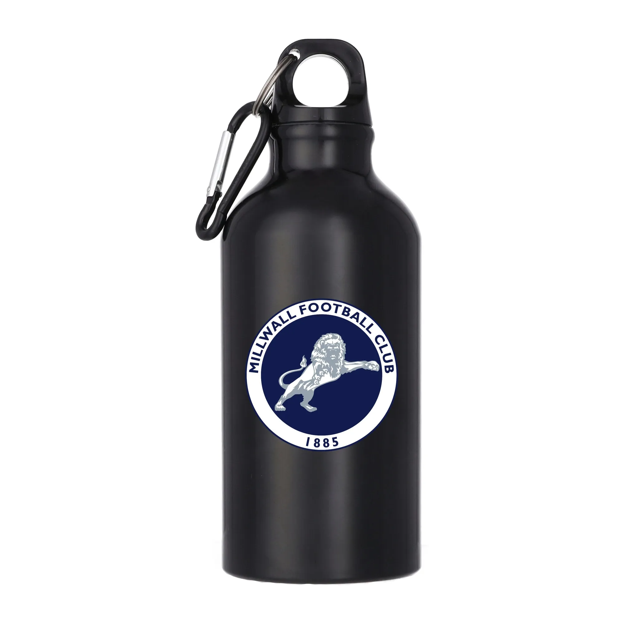 Millwall Logo Aluminum 400ml Drink Bottle - Black