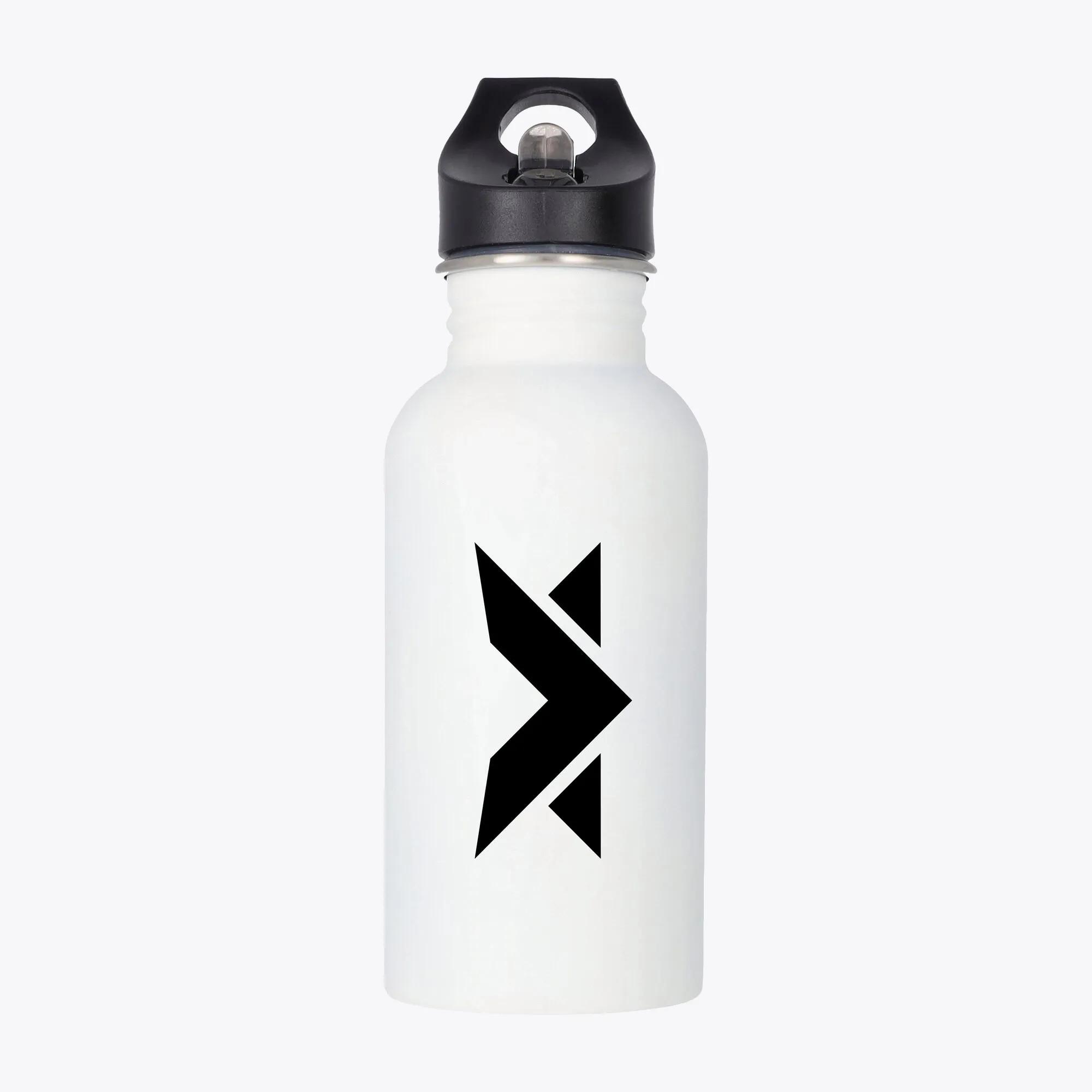 MV Logo Stainless Steel 500ml Drink Bottle - White