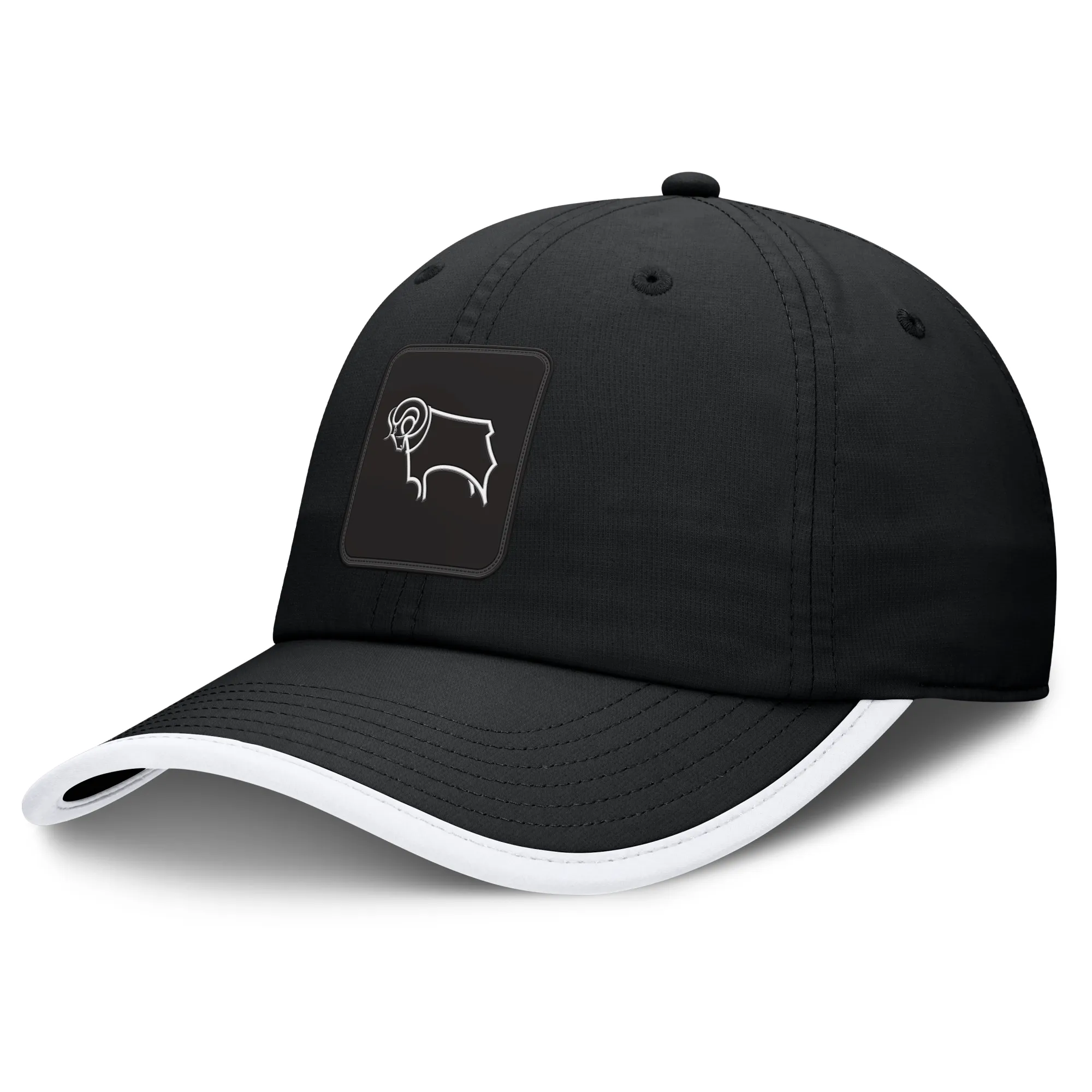 Derby County Pacer Unstructured Adjustable Cap - Black - Mens