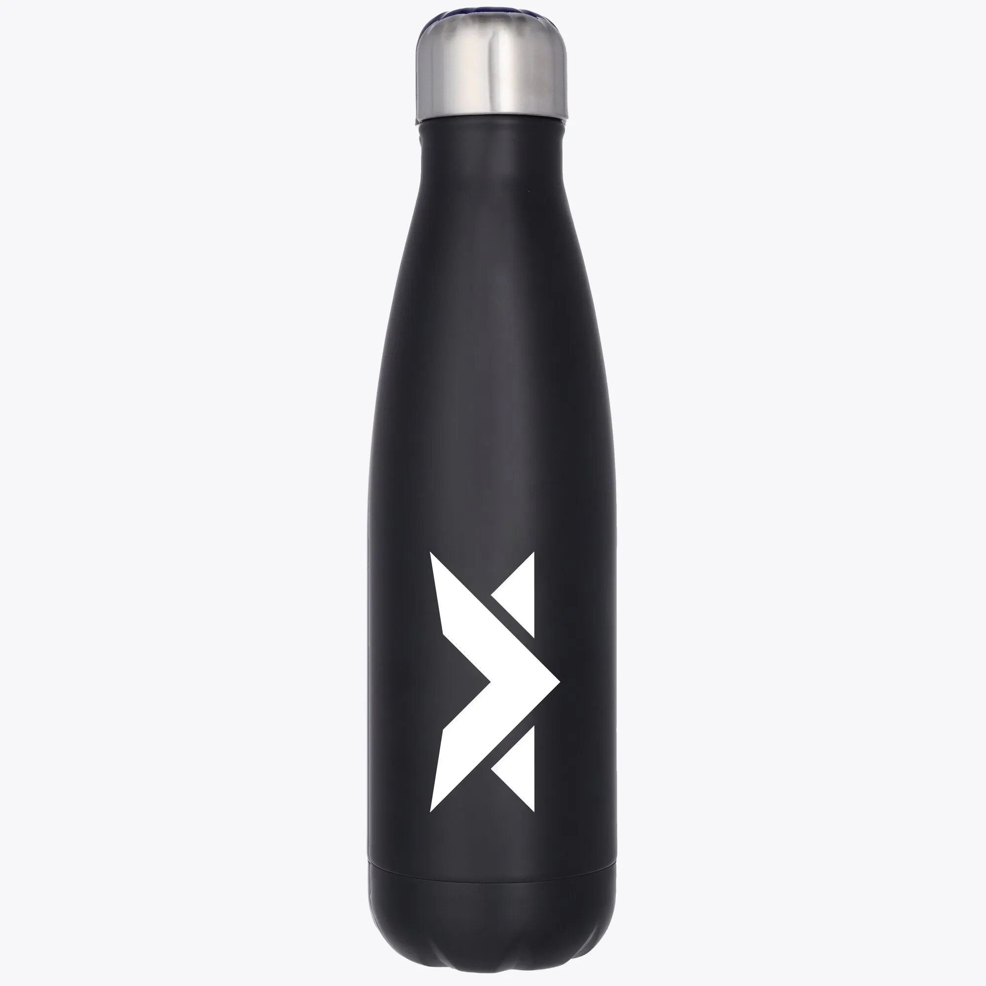 MV Logo Stainless Steel 500ml Drink Bottle - Black