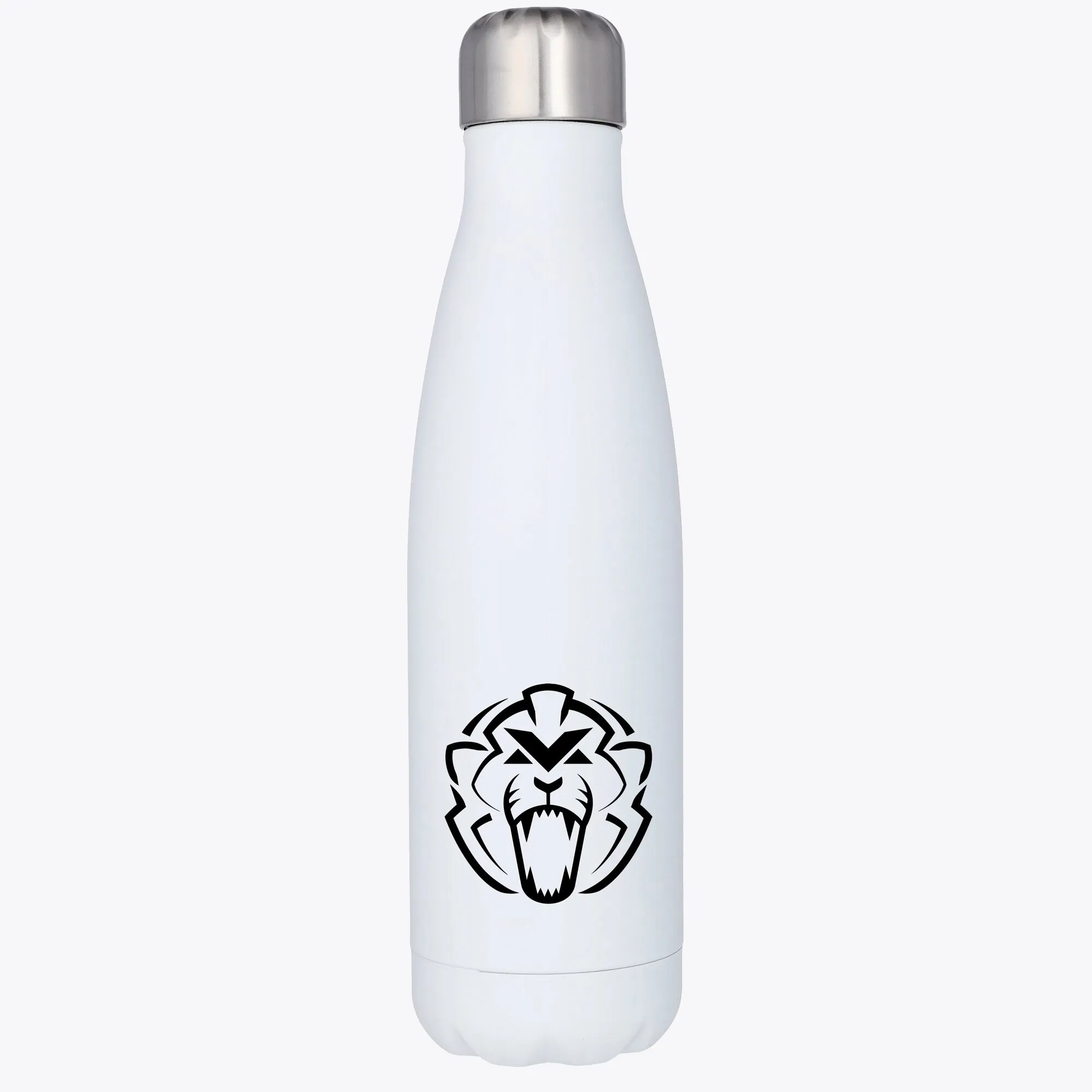 Unleash the Lion Logo Stainless Steel 500ml Drink Bottle - White