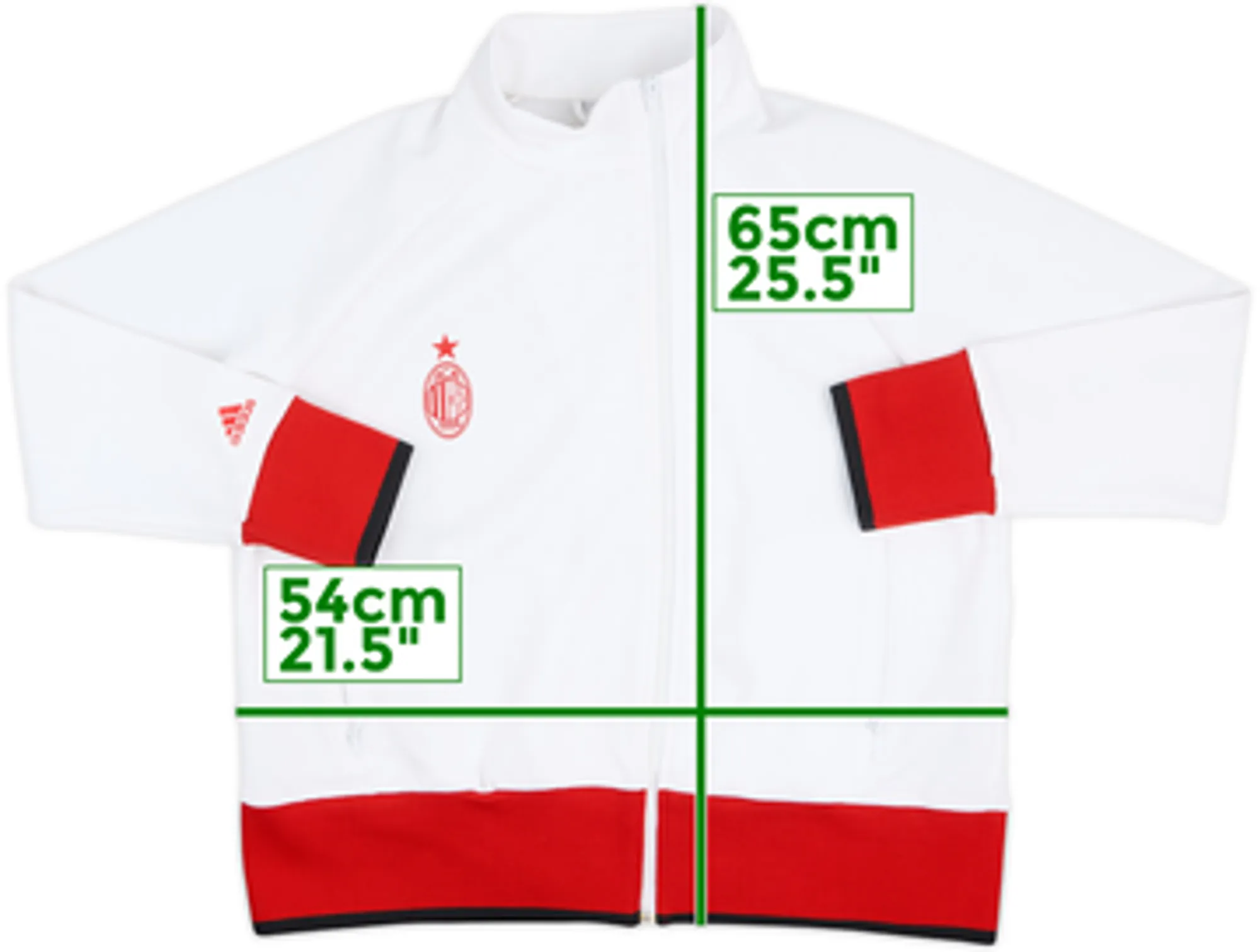 2005-06 AC Milan adidas Track Jacket - 7/10 - (Women's XL)