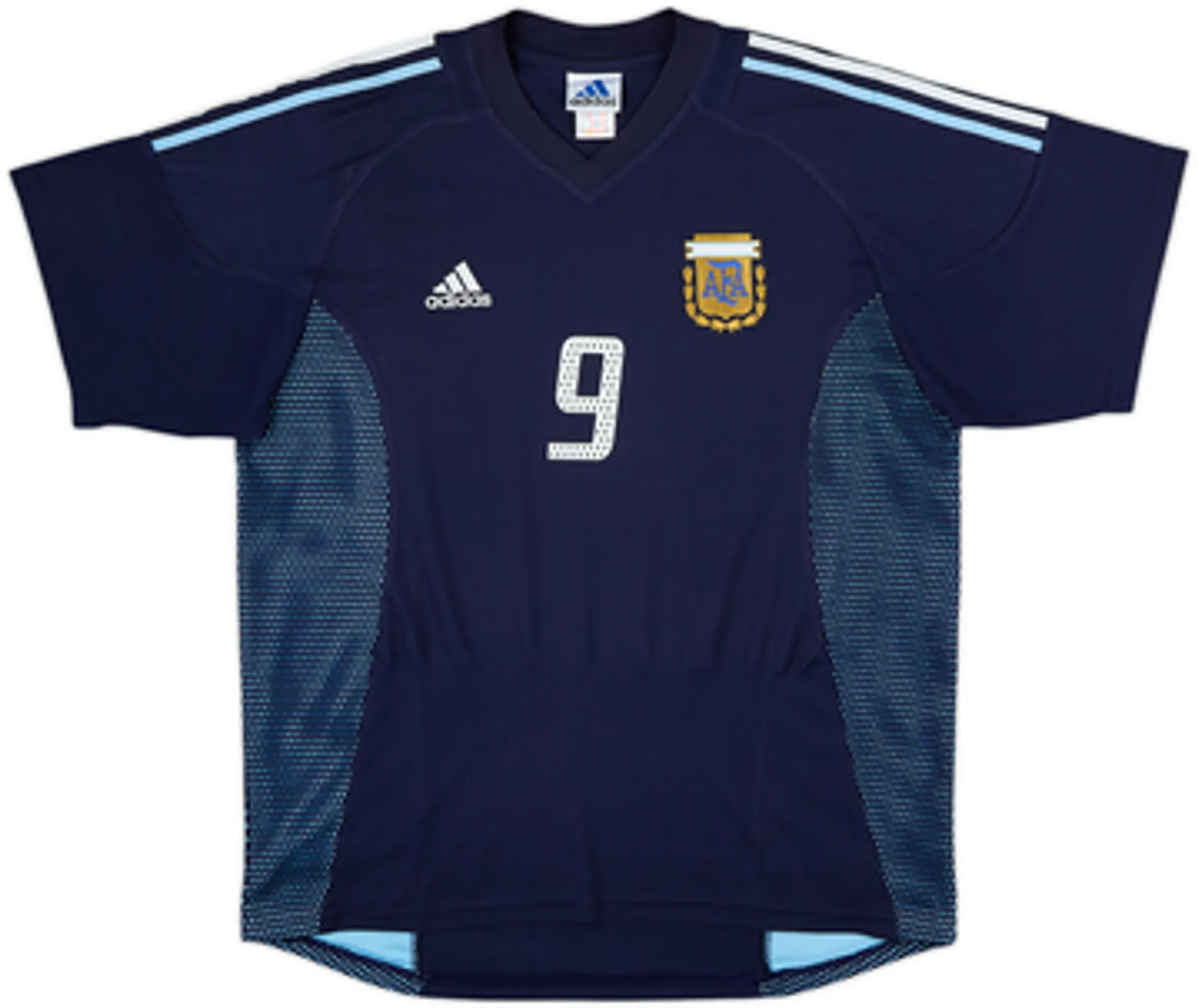 2002-04 Argentina Away Shirt Batistuta #9 - 8/10 - (L)
