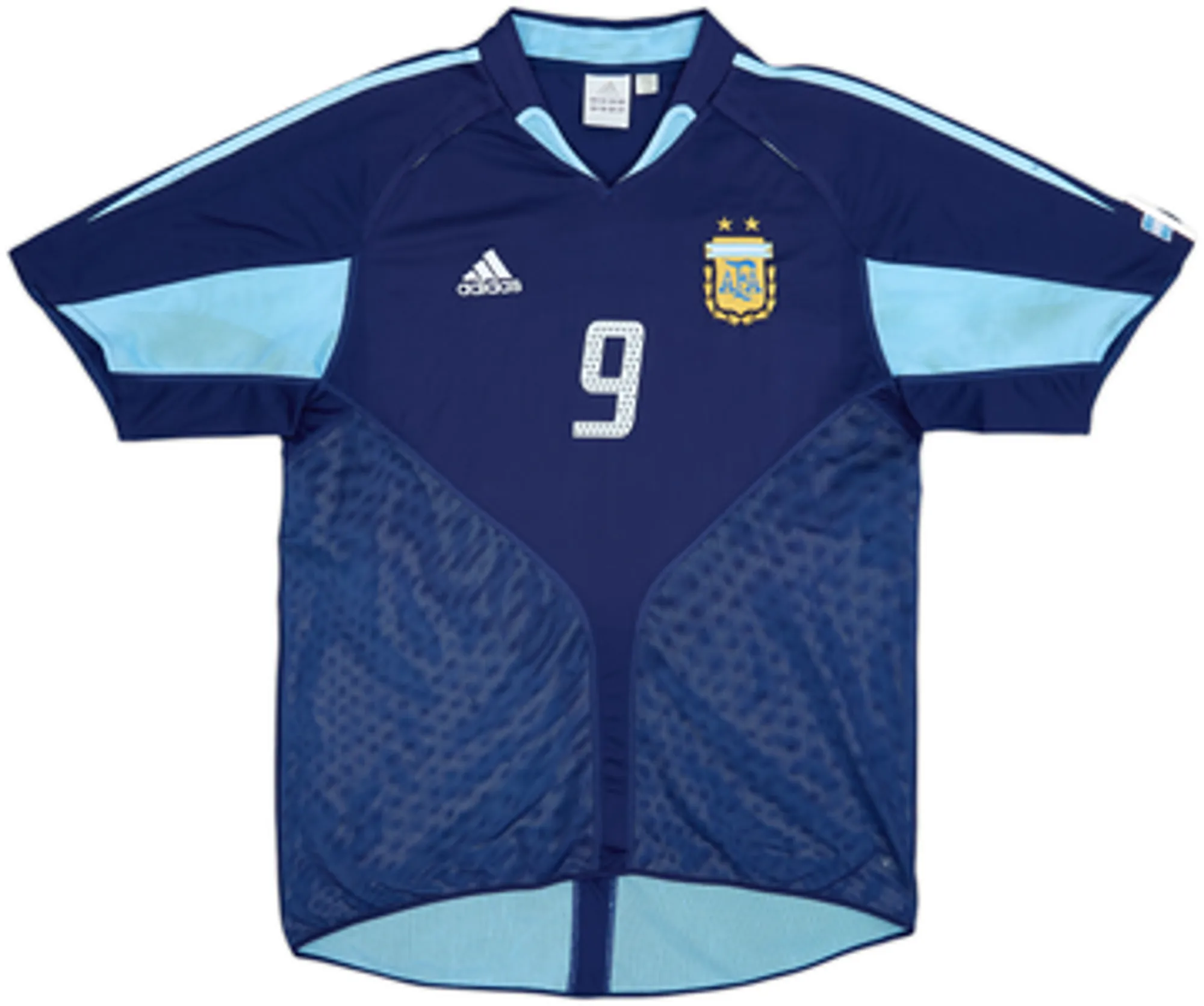 2004-05 Argentina Away Shirt Crespo #9 - 6/10 - (L)