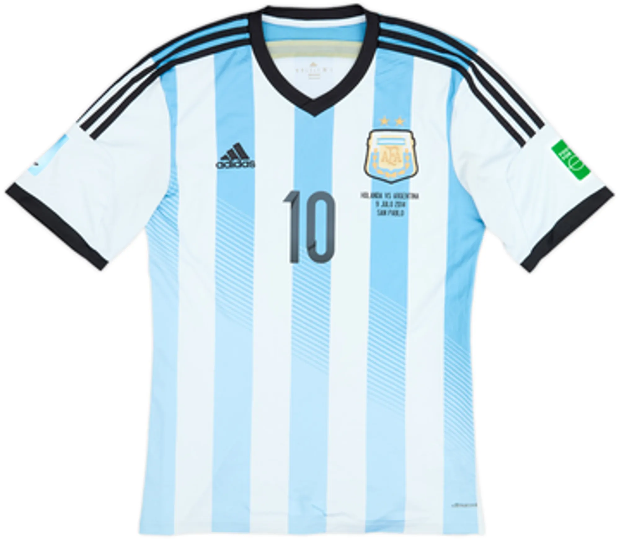 2013-15 Argentina 'vs Holland' Home Shirt Messi #10 - 7/10 - (M)
