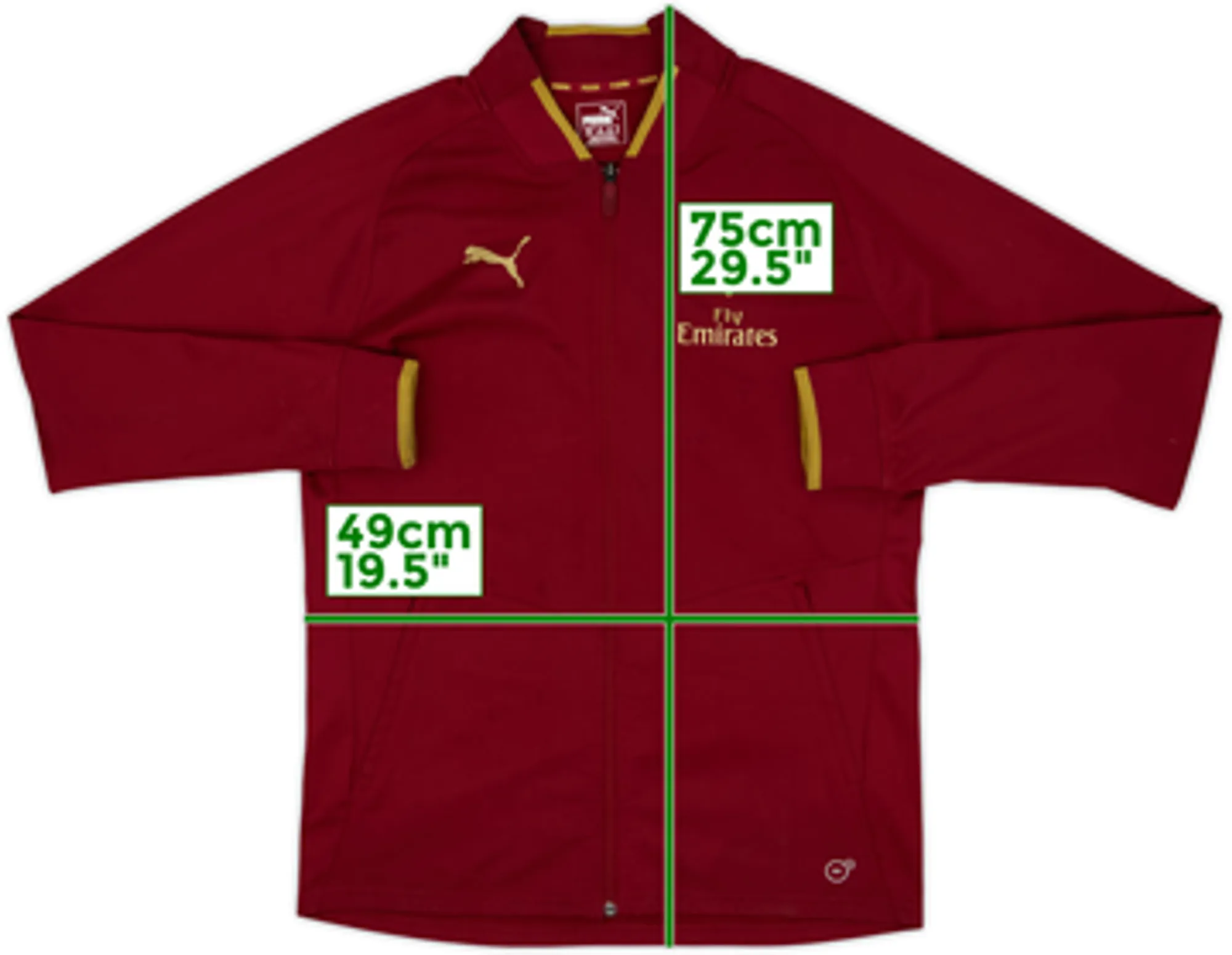 2018-19 Arsenal Puma Track Jacket - 7/10 - (M)